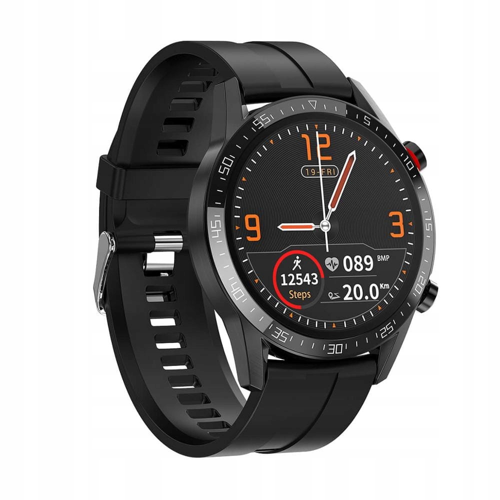 ND41_dS_57725 Smartwatch L13 czarna koperta pasek