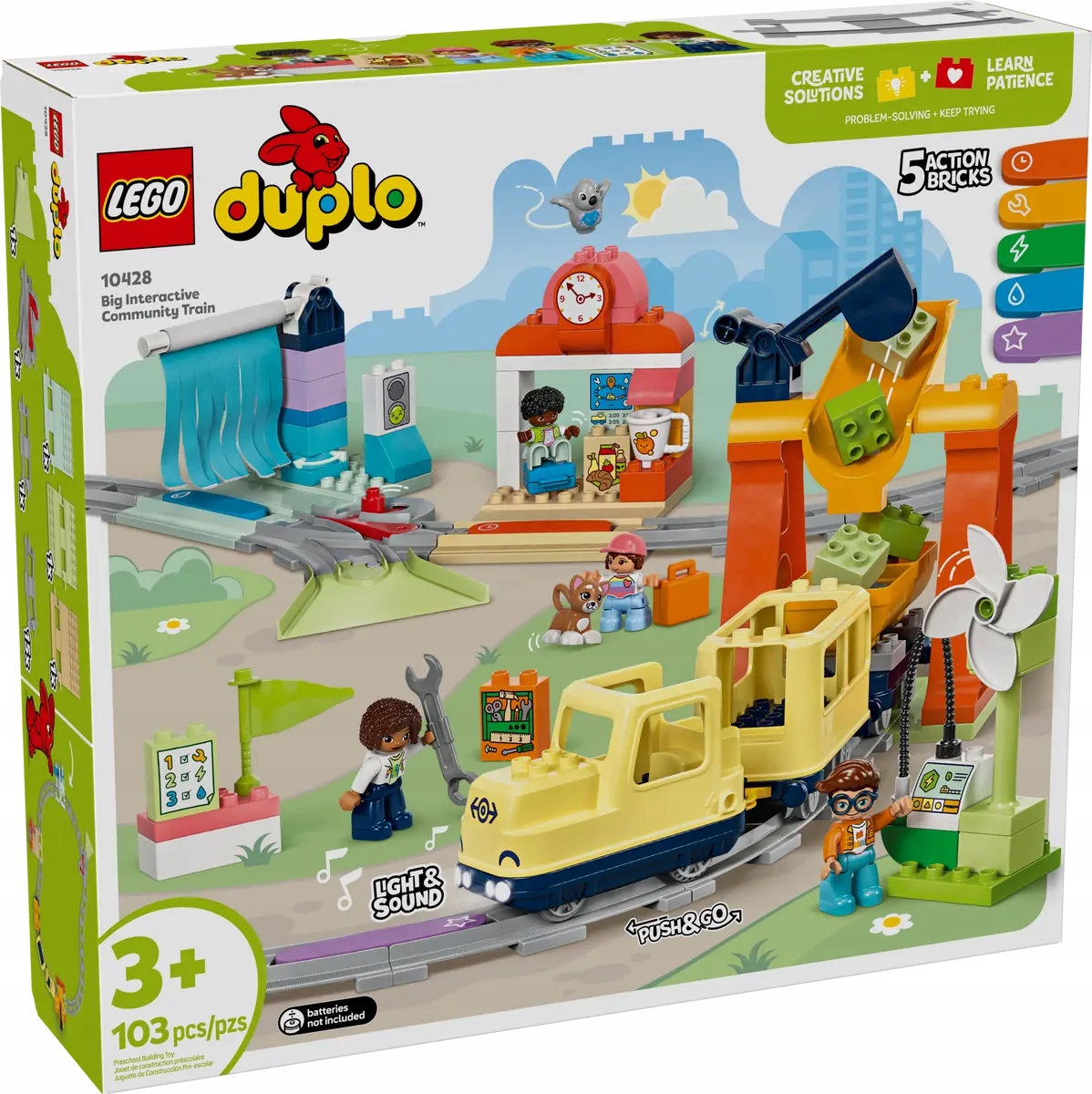 Lego Duplo Velký Interaktivní Městský Vlak, Sada Kostek 10428