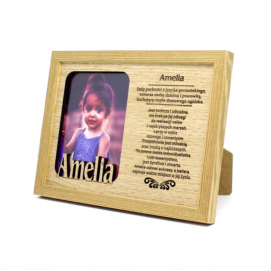 

Ramka na Zdjęcie 9x13 z Imieniem Amelia