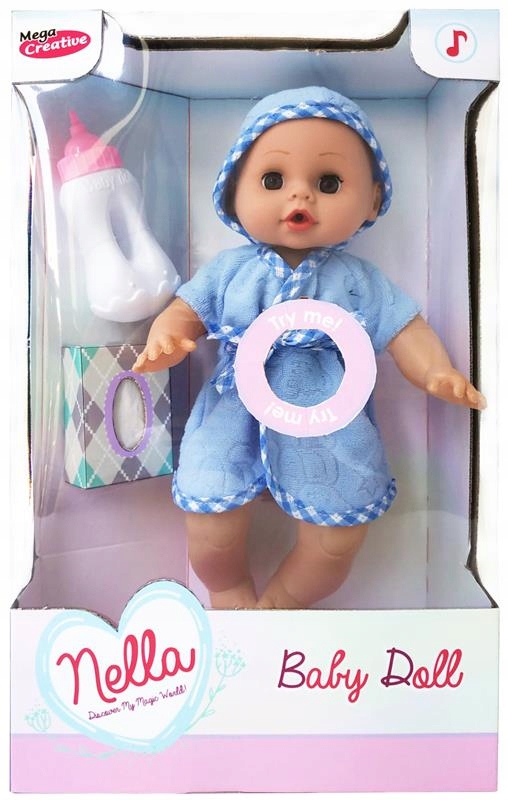 LALKA BOBAS AKCESORIA MÓWI GŁOS NELLA 35 CM