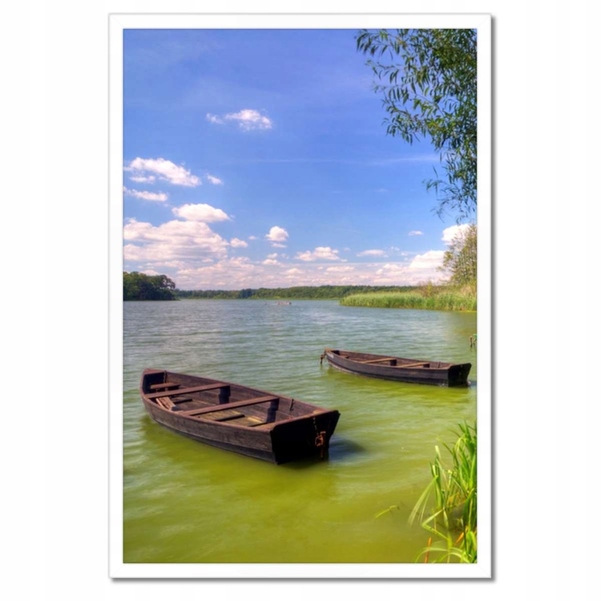 Plakáty v rámu 40x60 Rybářské lodě Jezero