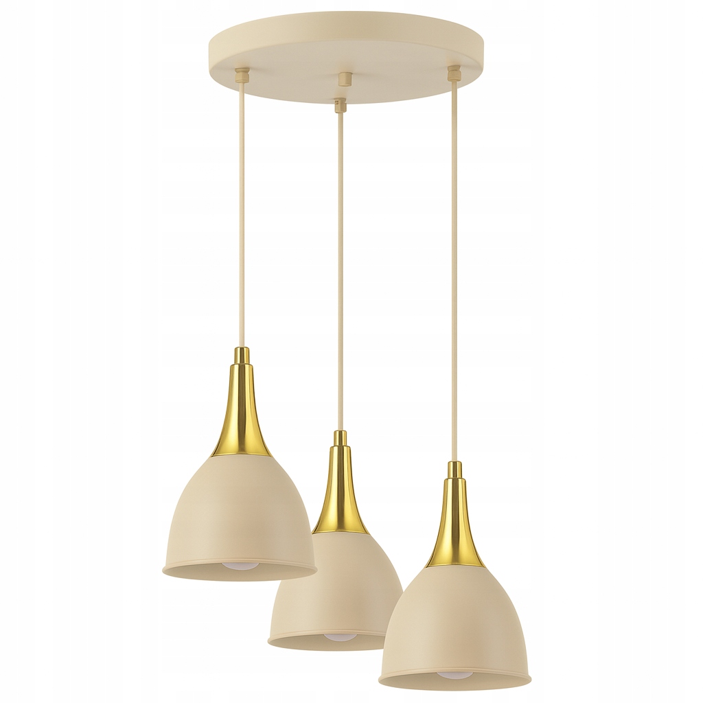 Moderní Závěsná Stropní Lampa Béžová Kašmírová Led E27