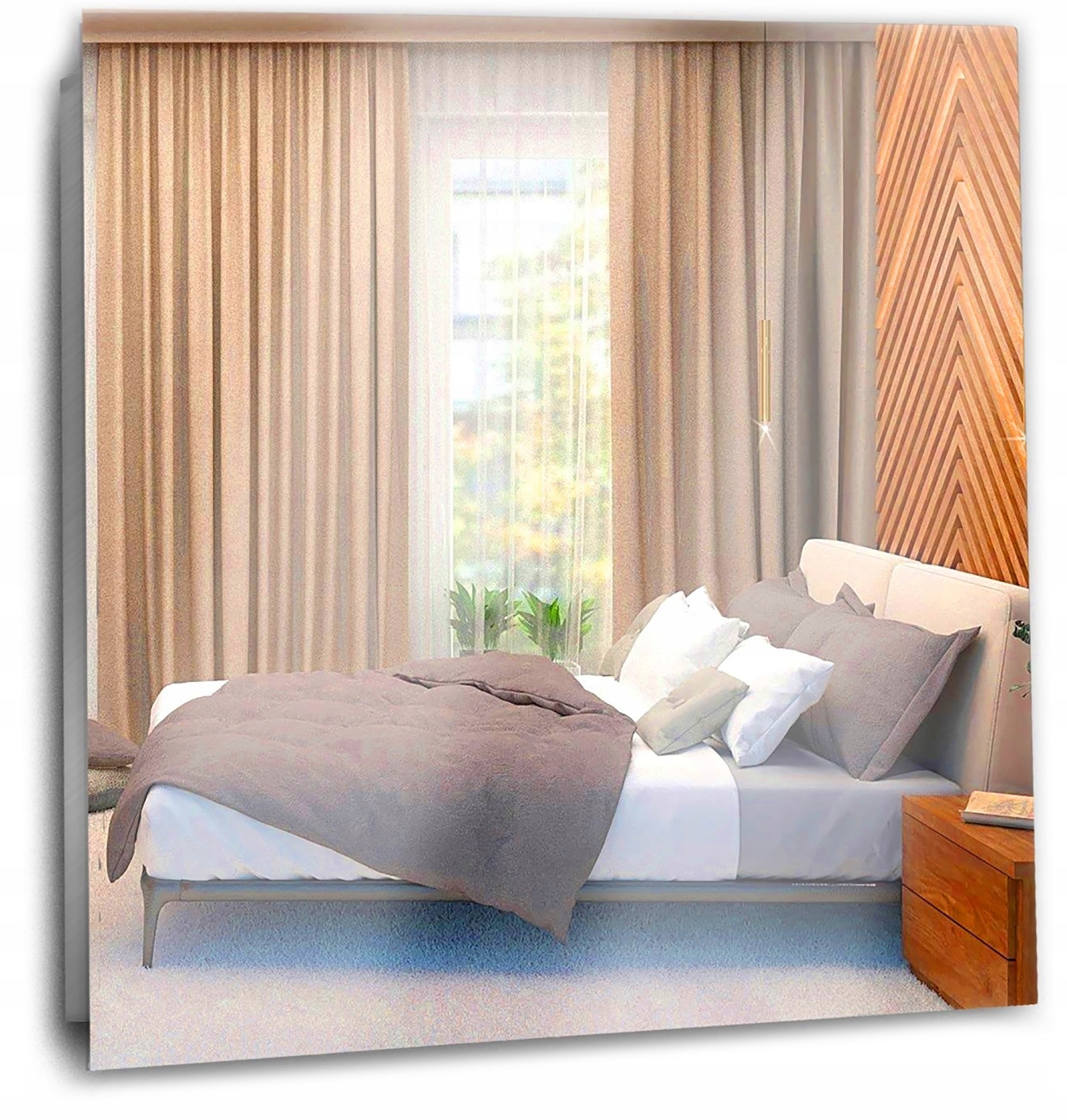 

Lustro Led Podświetlane Nowoczesne Ledowe 70X70