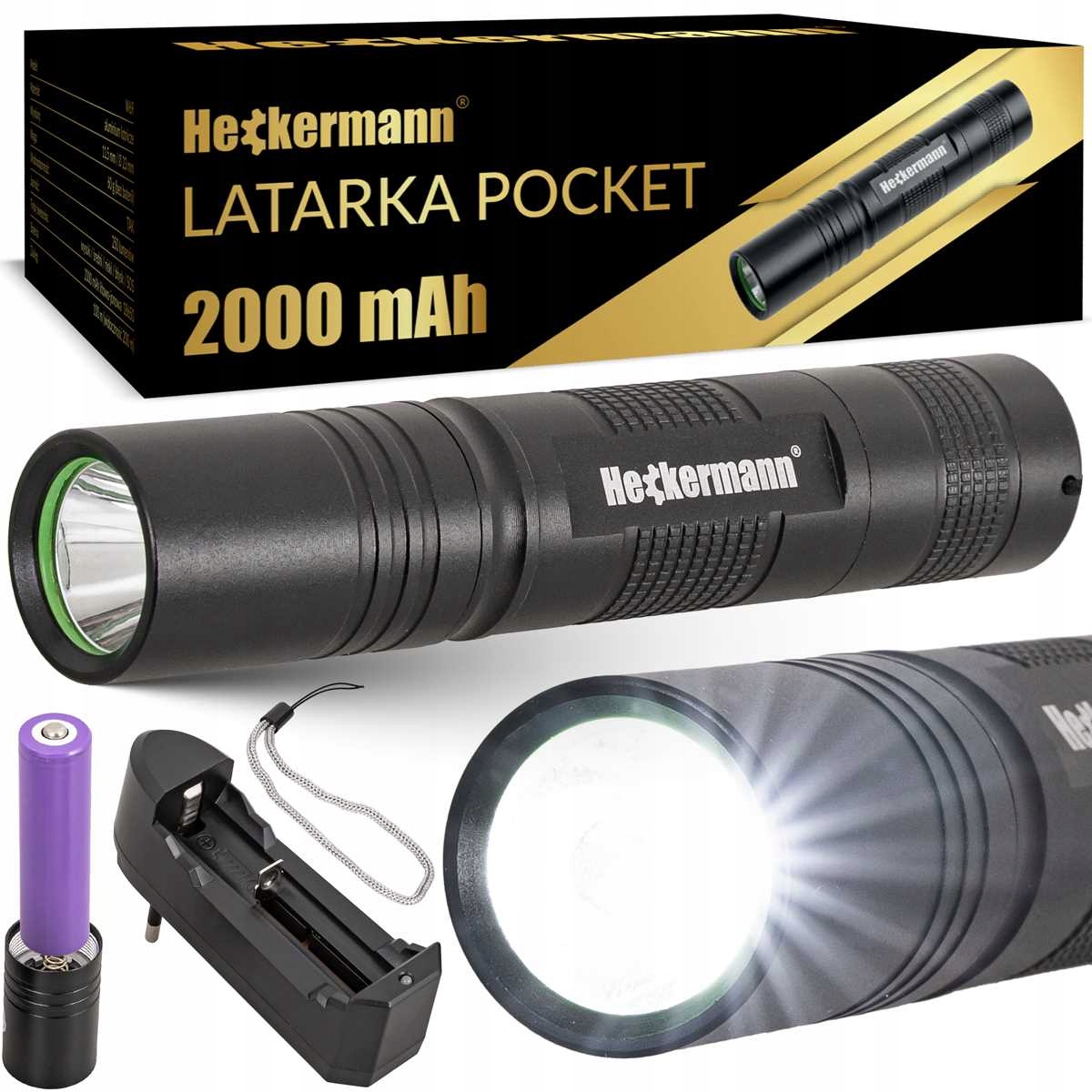 

Latarka Led Taktyczna Biwakowa Bardzo Mocna 2000lm