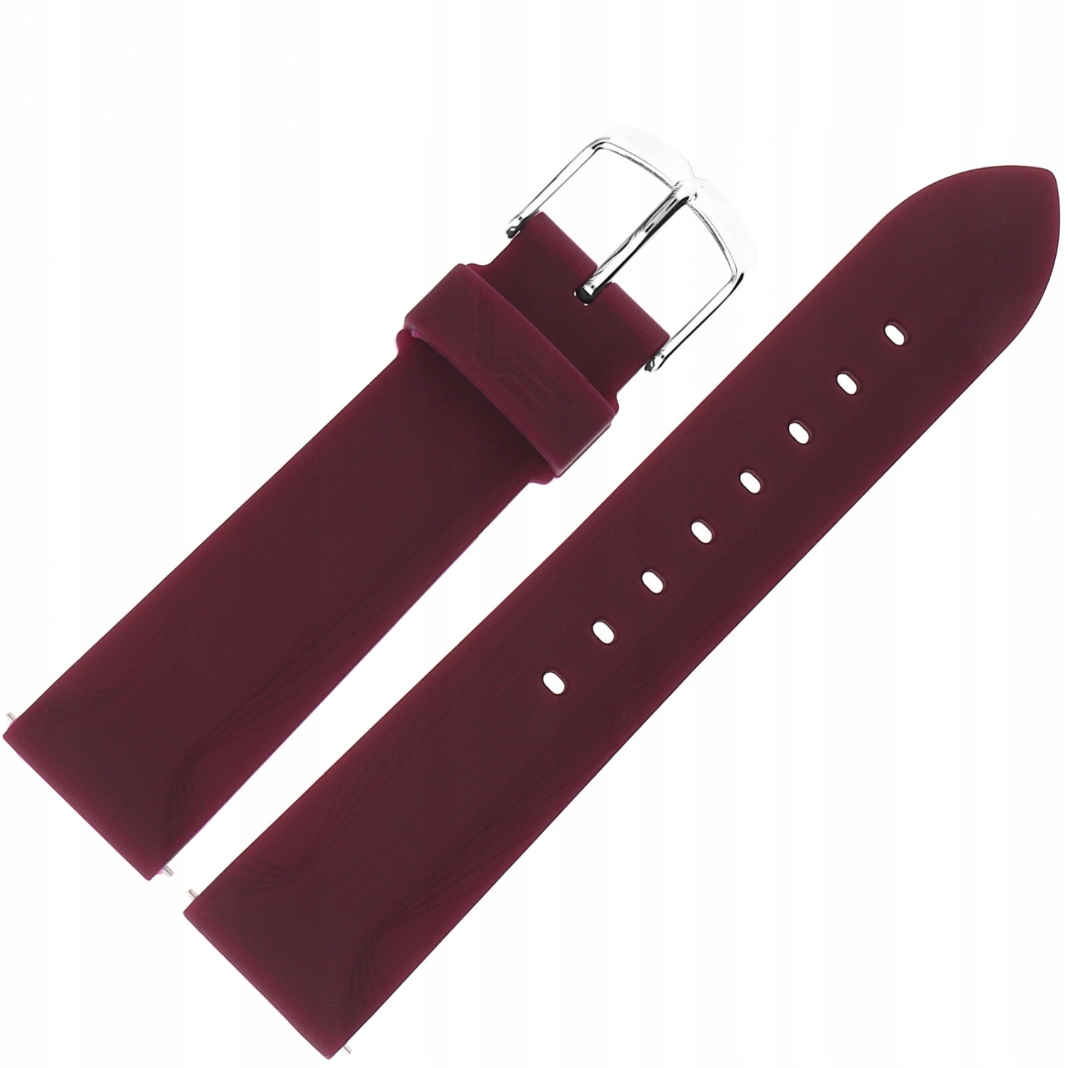 Pásek Undine Silikon (A774) bordový, ocelový