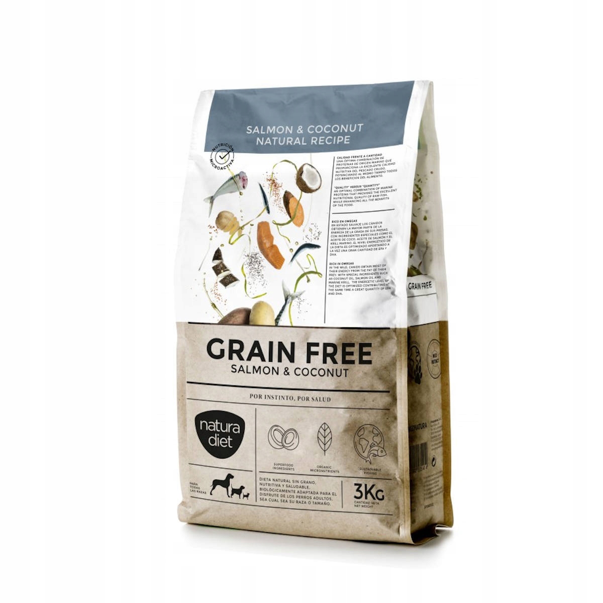 Natura Diet Grain Free łosoś z kokosem 12 Kg