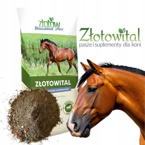 Mesz Ziołowy Złotowital pasza dla Koni Starszych Lekkostrawna karma 20 kg