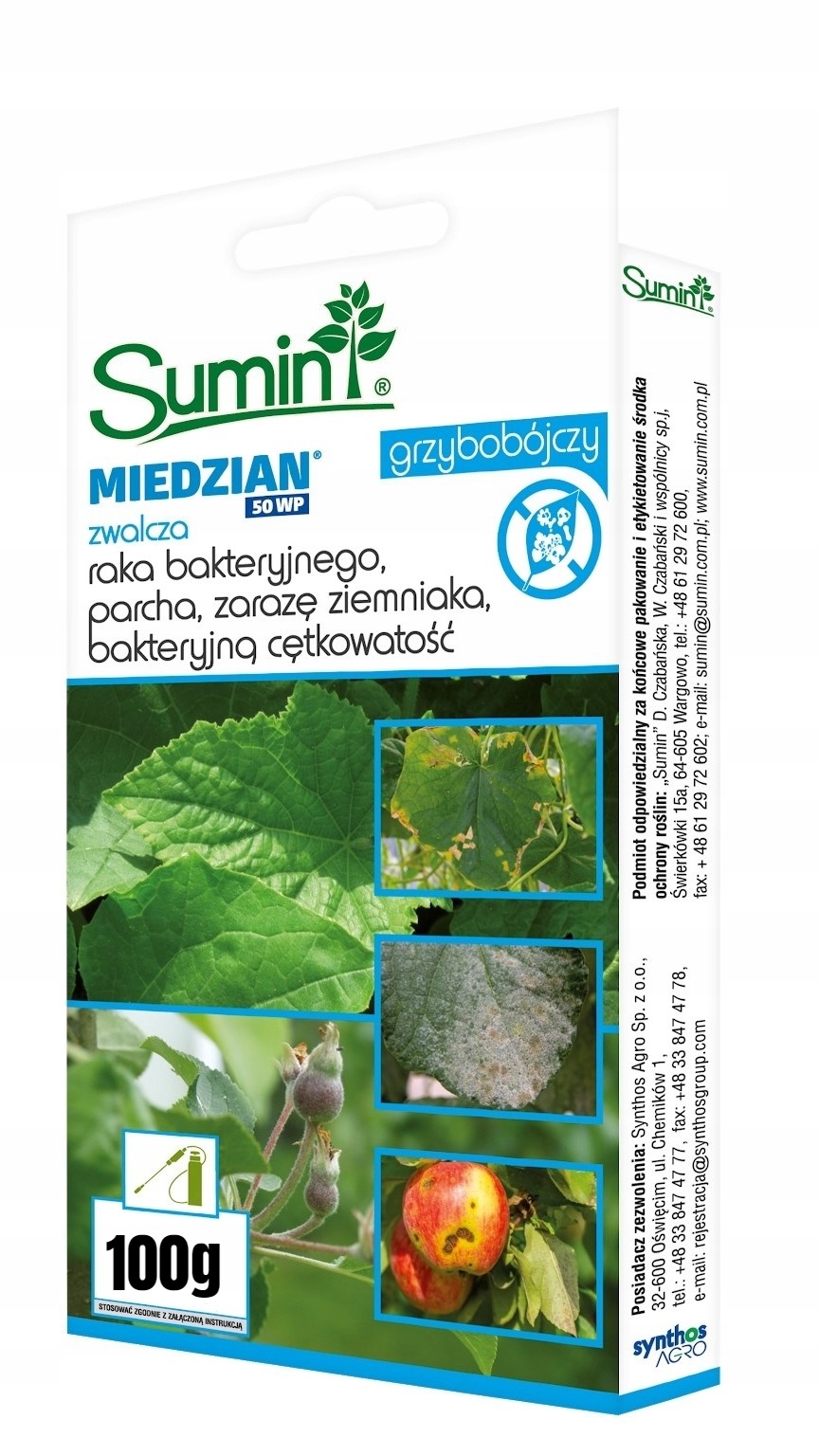 

Miedzian 50 Wp Grzybobójczy - Sumin 100 Gram