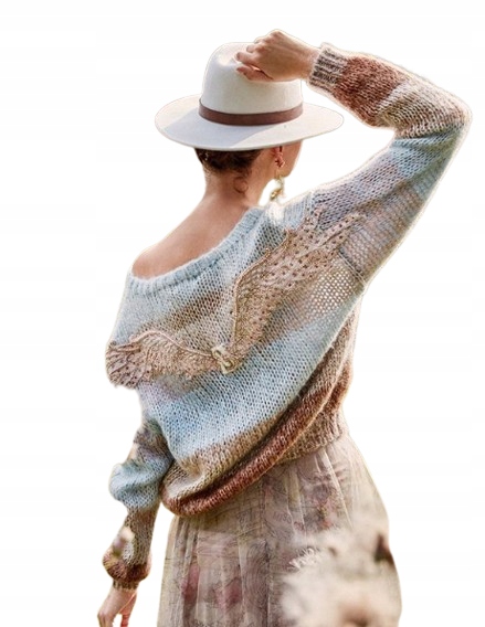 Miss Sixty Městský Svetr Z Vlny A Mohairu S Aplikací Ptáka S Kwb