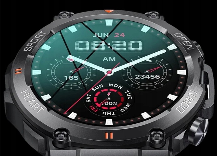 SMARTWATCH MĘSKI K56 PRO 360x360 ROZMOWY MENU PL WODOODPORNY SPORTOWY PULS Transmisja danych brak