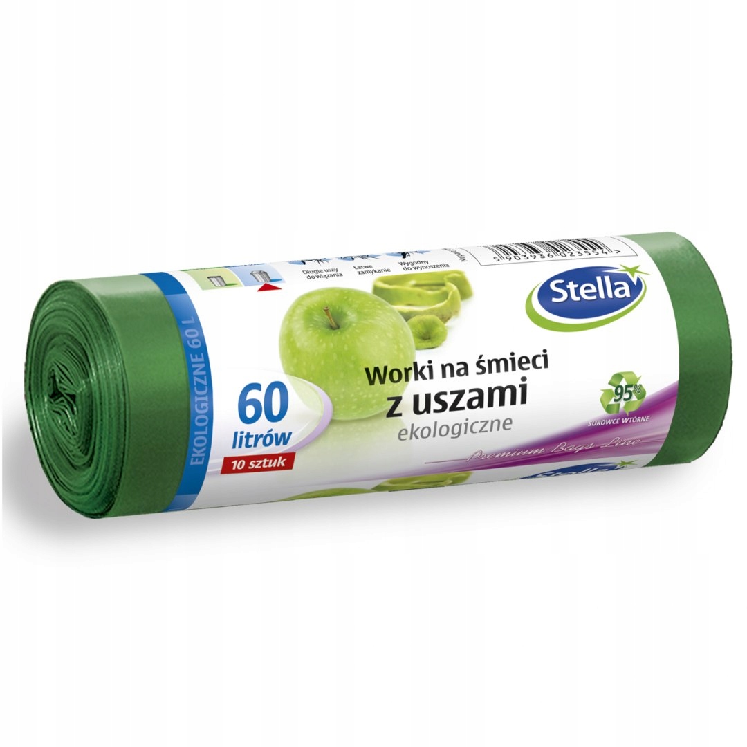 

Stella Worki na śmieci Ekolog. z uszami 60L 10 szt