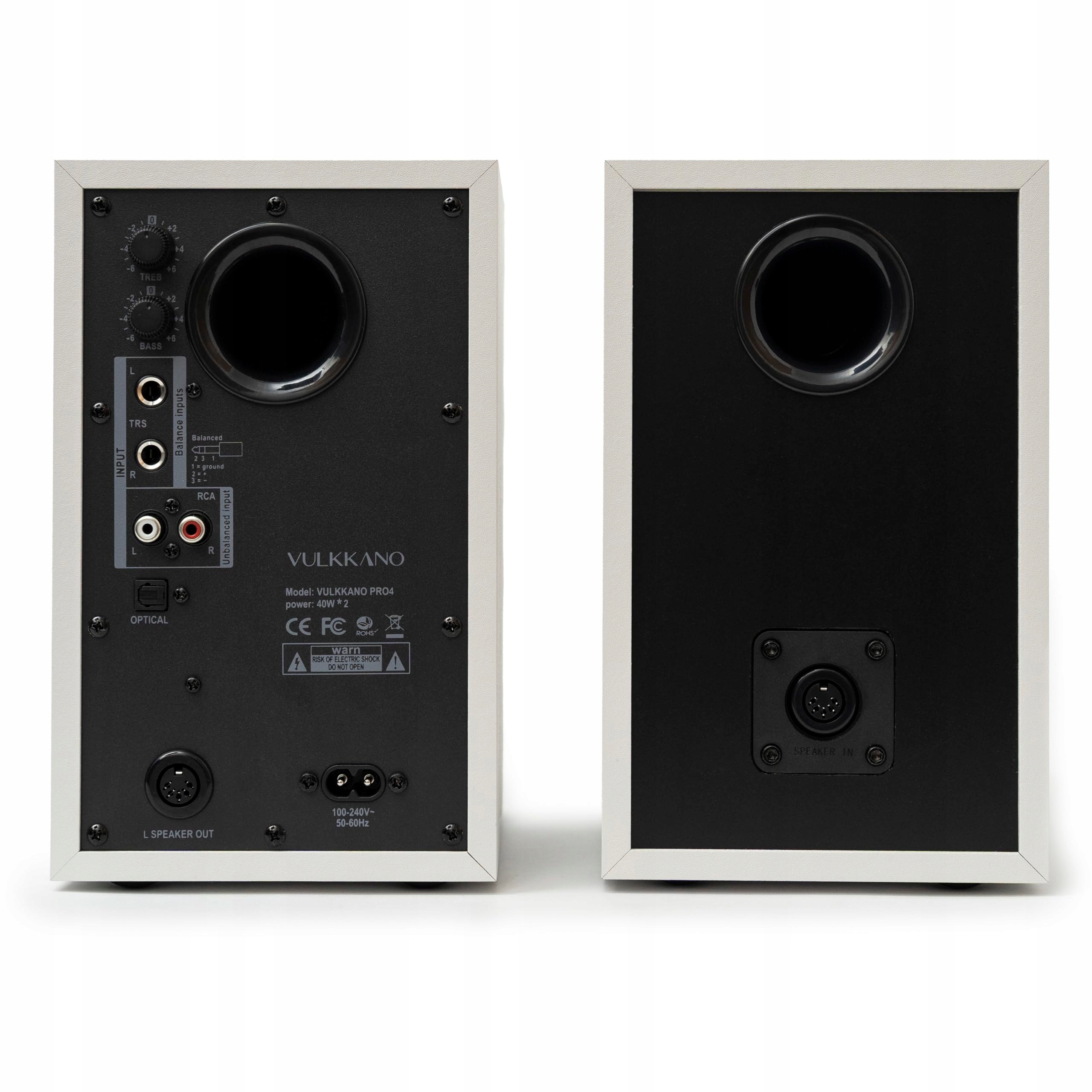 VULKKANO PRO4 Monitory Studyjne 4" Woofer Bluetooth TRS RCA AUX EQ — miniatura 2