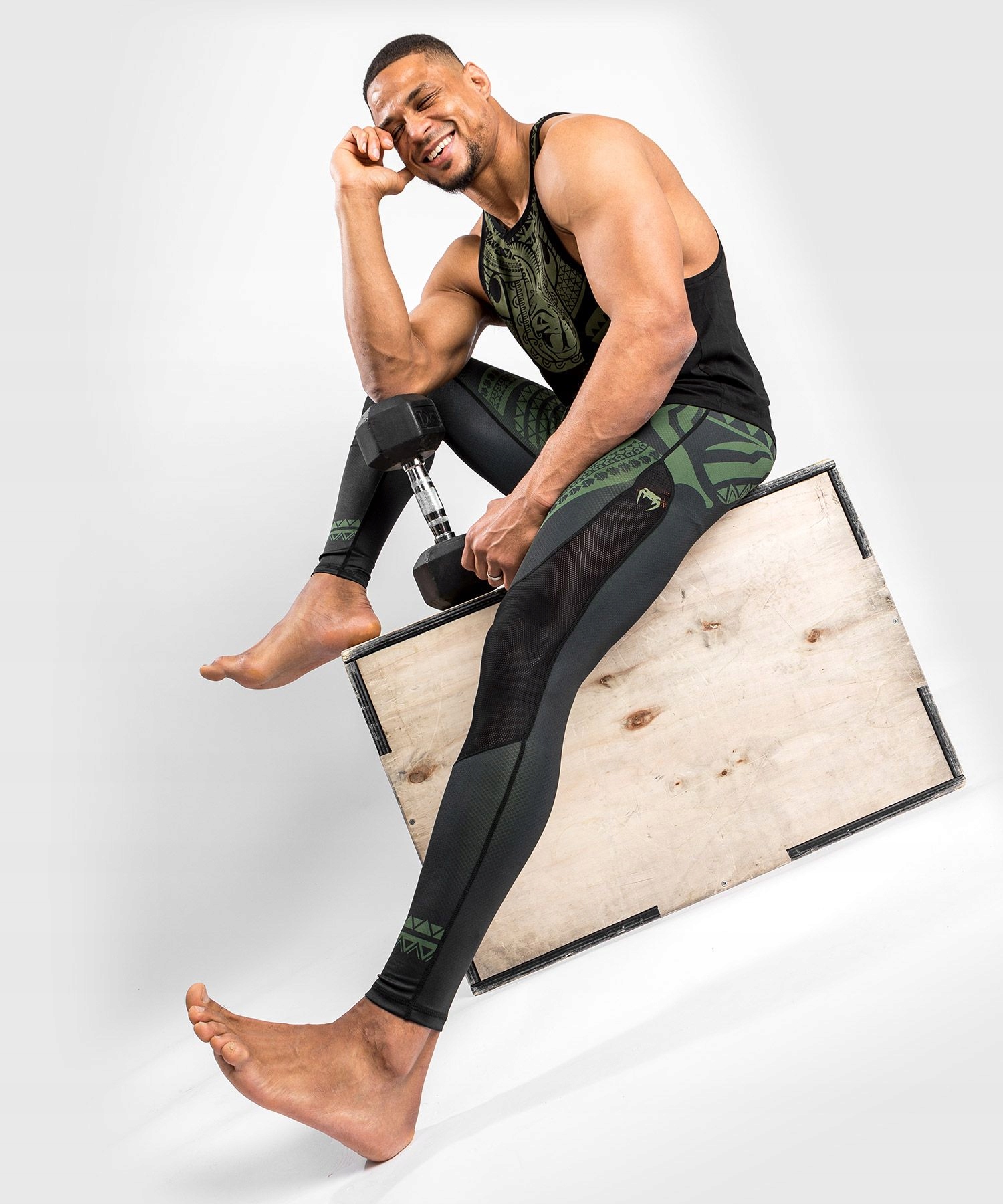 Venum Leginsy Nakahi Black/Khaki XL Rodzaj spodnie