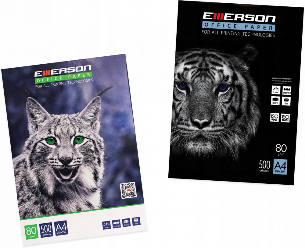 Papier ksero biały do drukarki Emerson A4 80g 5ryz Format papieru format A4