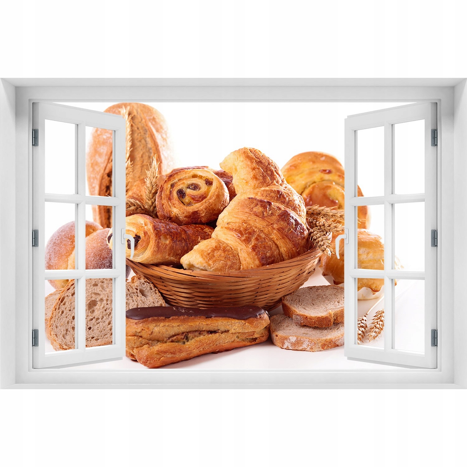 

Naklejka 3D Okno na ścianę Pieczywo 120x80
