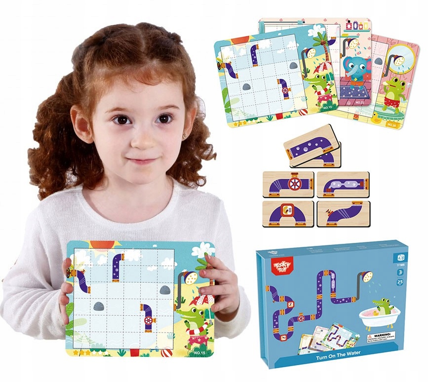 

Tooky Toy Gra Logiczna Tablica Magnetyczna Puzzle