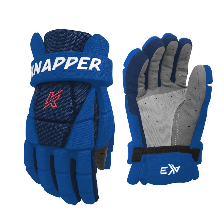 Knapper Hokejbalové rukavice Knapper AK3 v2 Sr, Senior, modrá, 14"