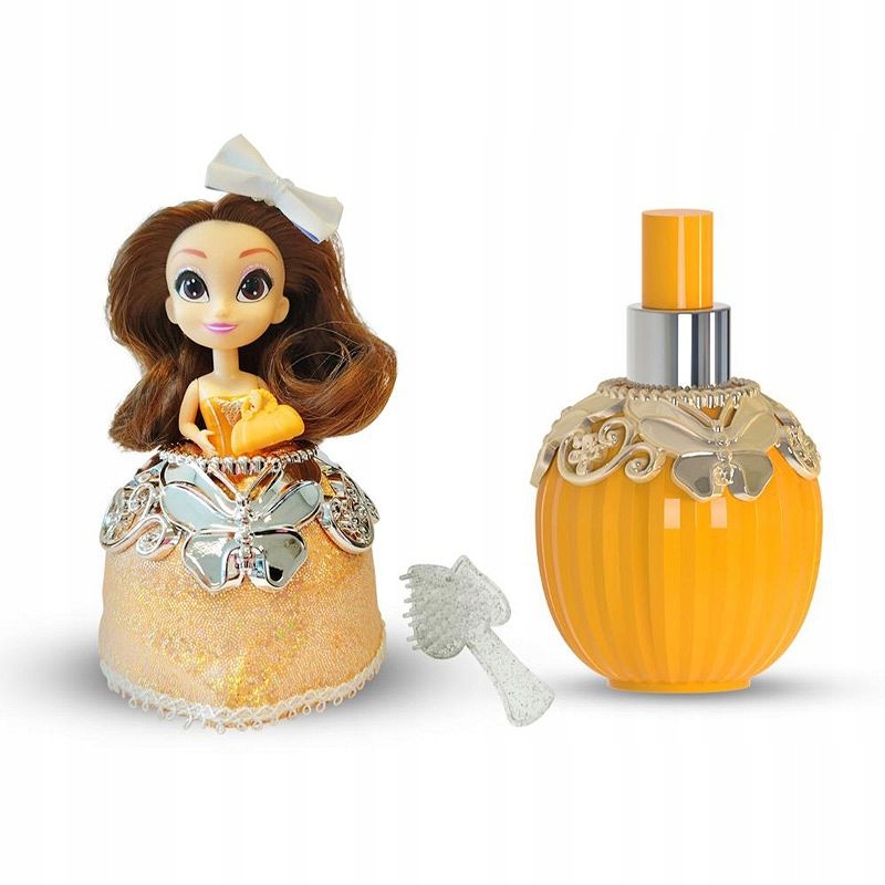 PERFUMIES LALKA ELLA JADE ORANGE Z PERFUMAMI I AKCESORIAMI POMARAŃCZOWA