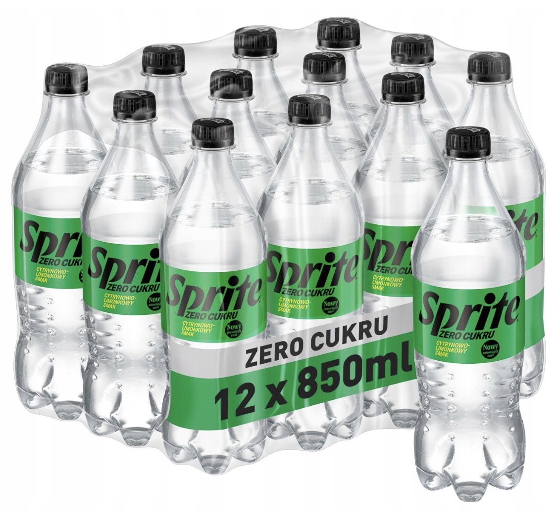 Levně 12 x Sprite Zero bez cukru Sycený nápoj láhev 850 ml
