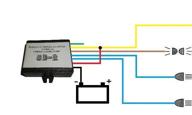 Moduł świateł dziennych,regulacja,coming home,SD-2 Producent części Inny