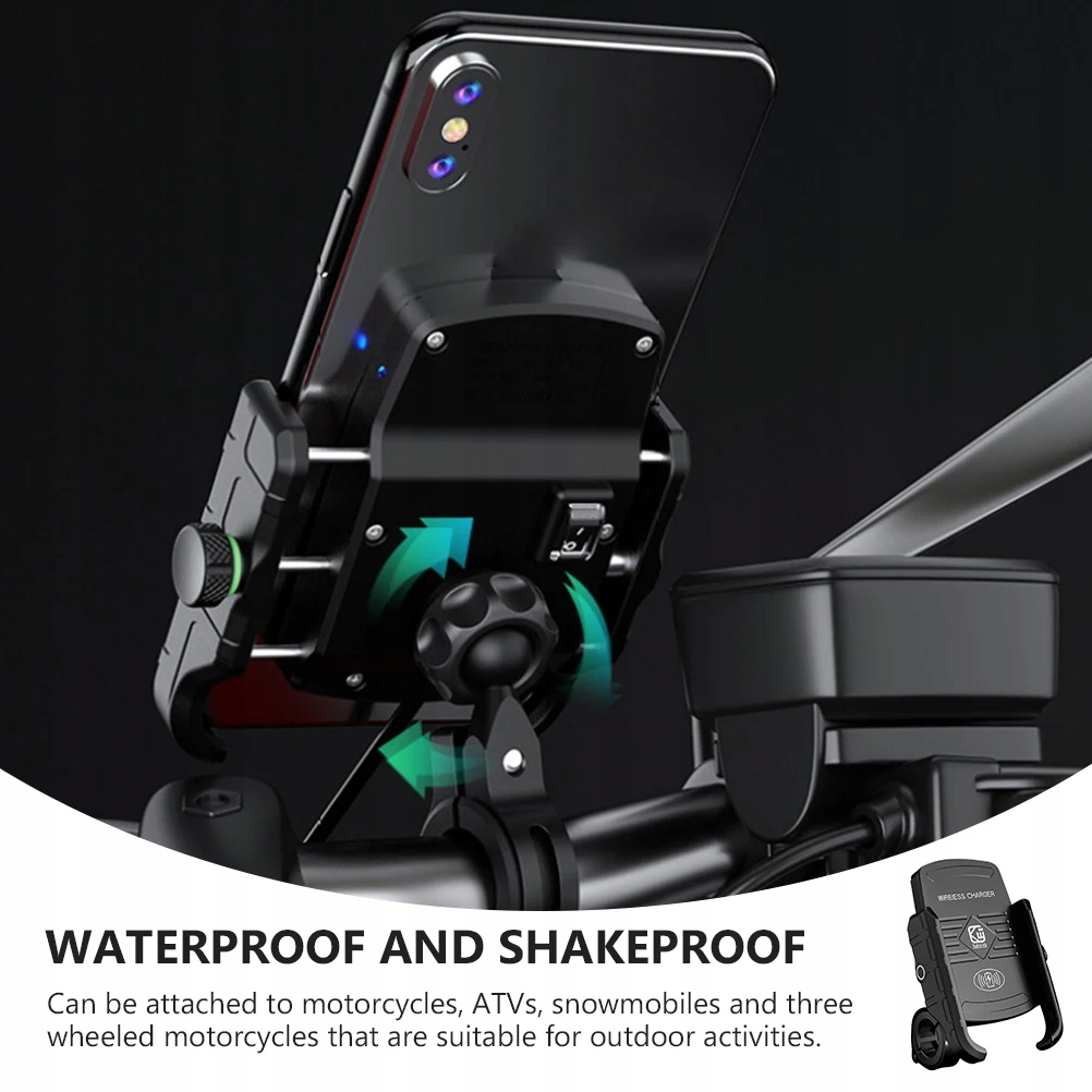 Wireless Phone Charger For Motorcycle Mount Rodzaj inny