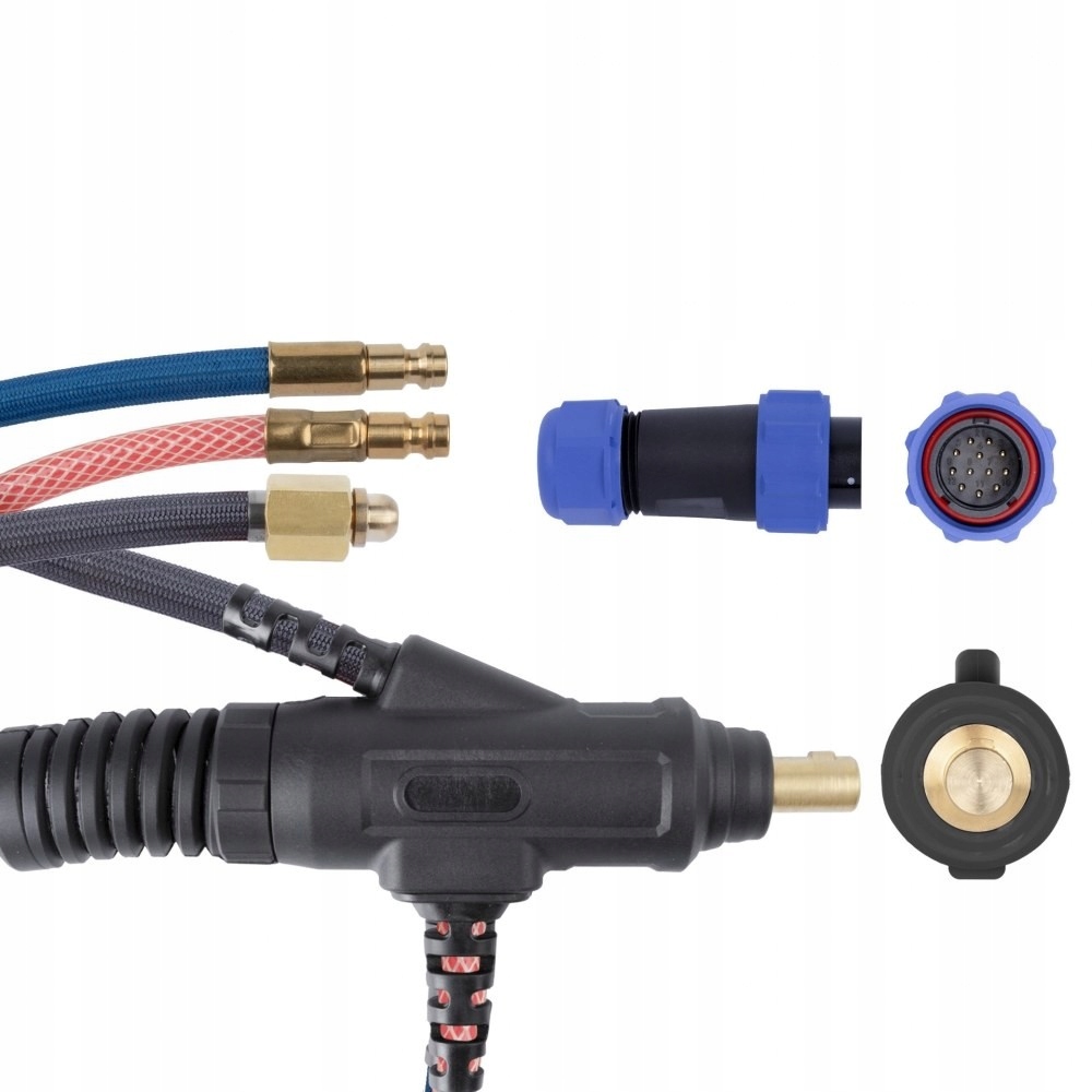 Uchwyt ręczny TIG 18 8m, seria SPARTUS Pro, 4B, pakiet X, z gietki palnik Marka Spartus