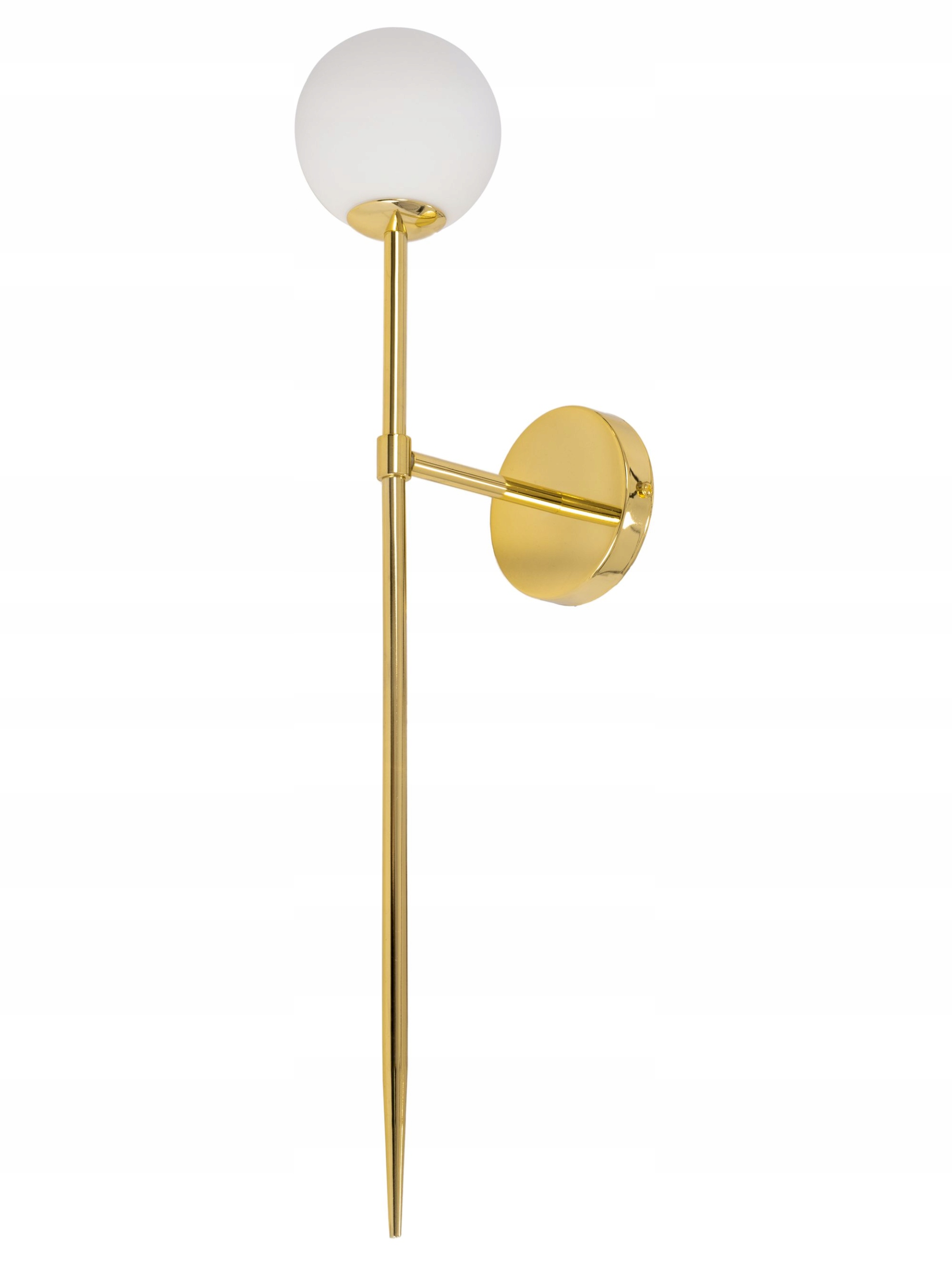 Lampa Nástěnná Zlatá Moderní 75 CM Skleněná Koule