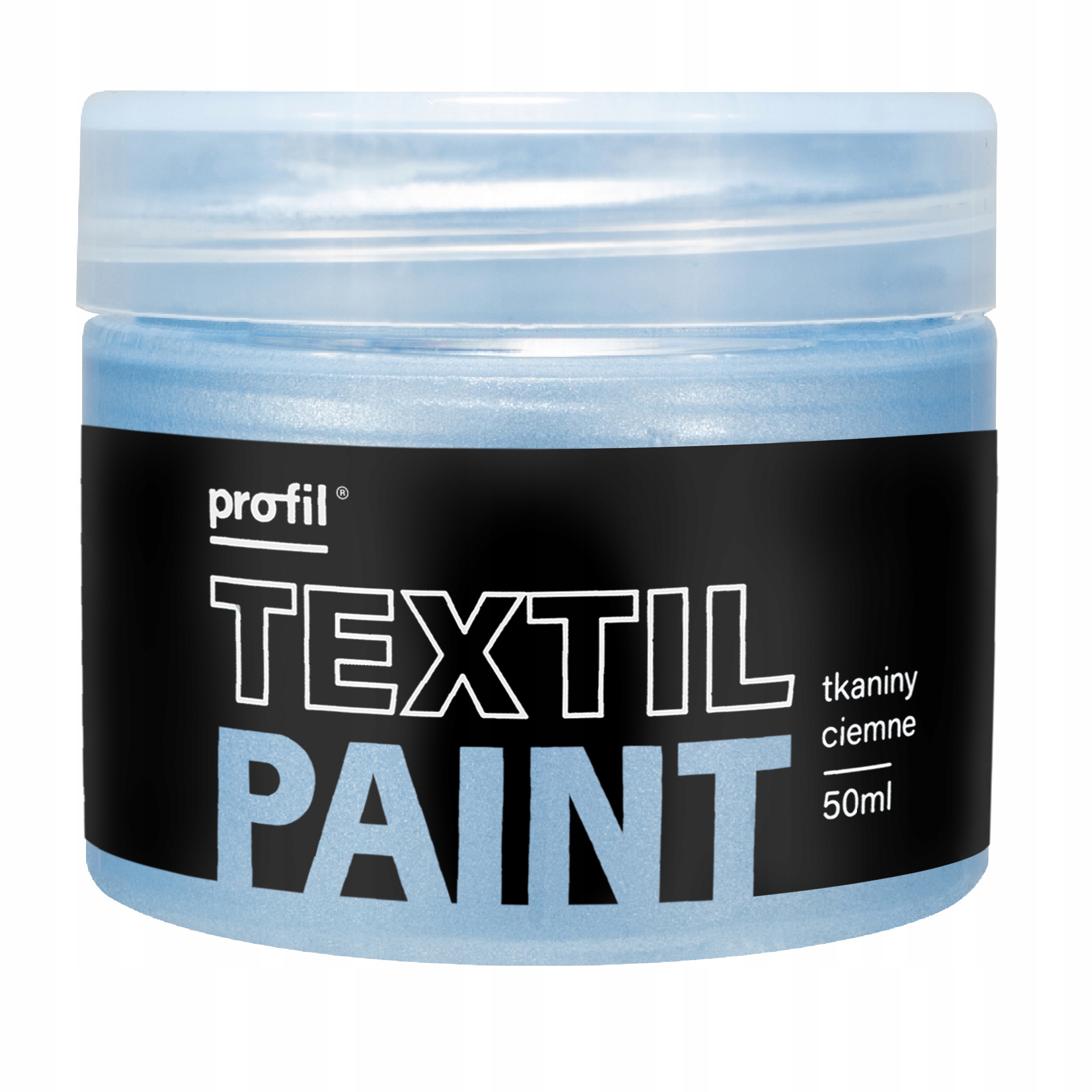 Farba perłowa do tkanin, 50ml - błękit