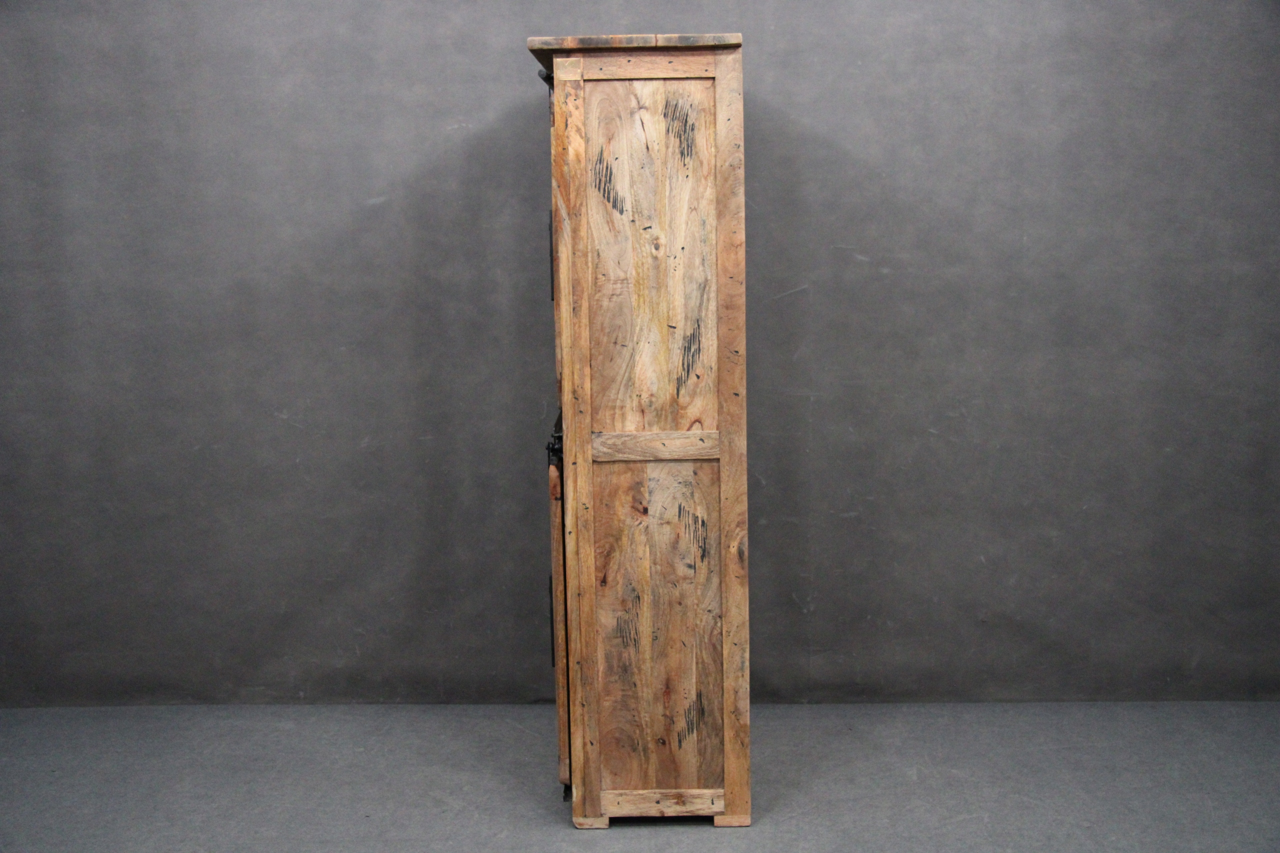 REGAŁ LOFT Drewniany lite Drewno Mango VINTAGE Szafka z półkami LOFTOWY Wykończenie matowe