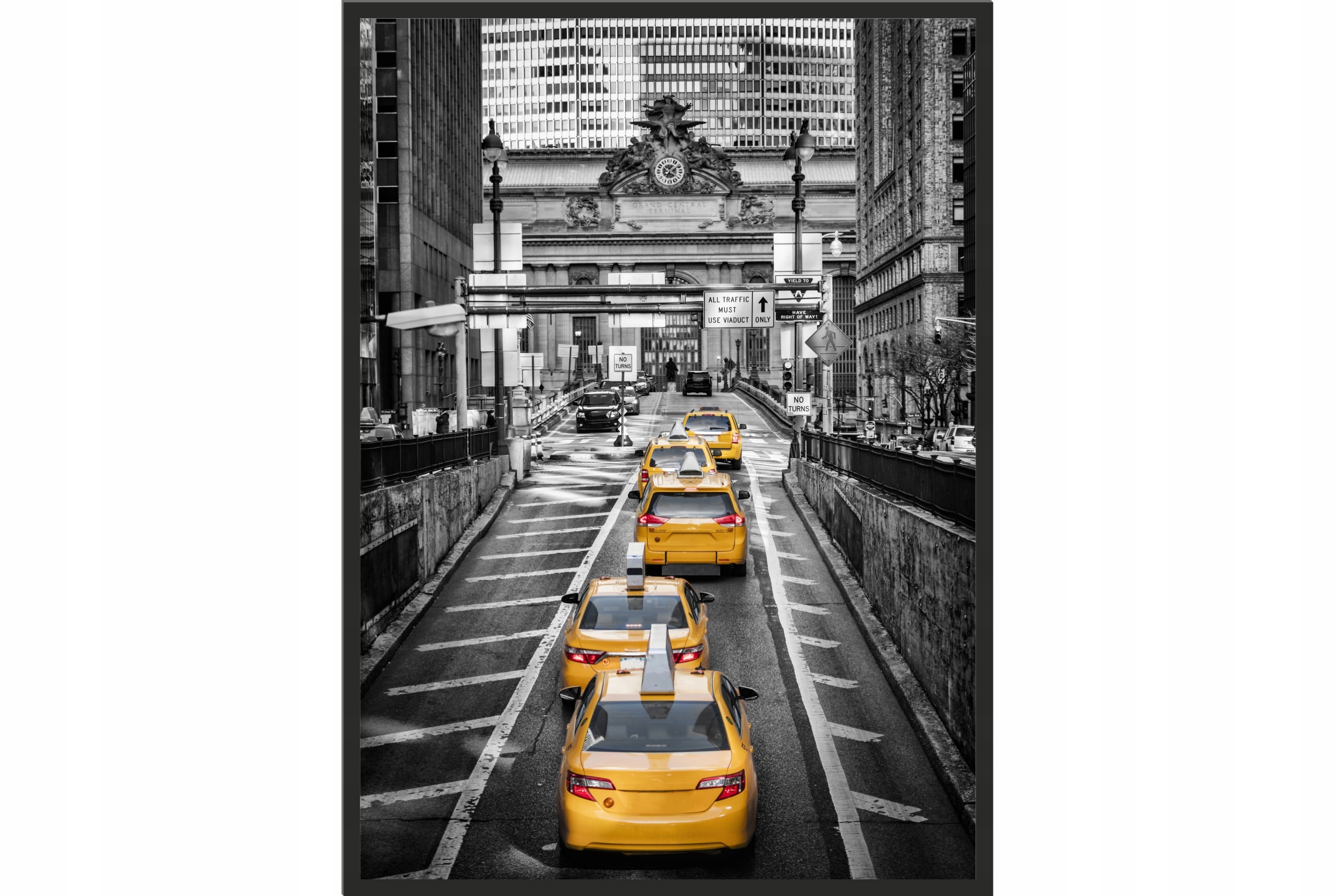 

Obraz plakat 40x30 żółte taxi usa new york miasto