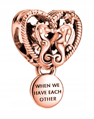 Přívěsek Mořský koník růžové zlato stříbro 925