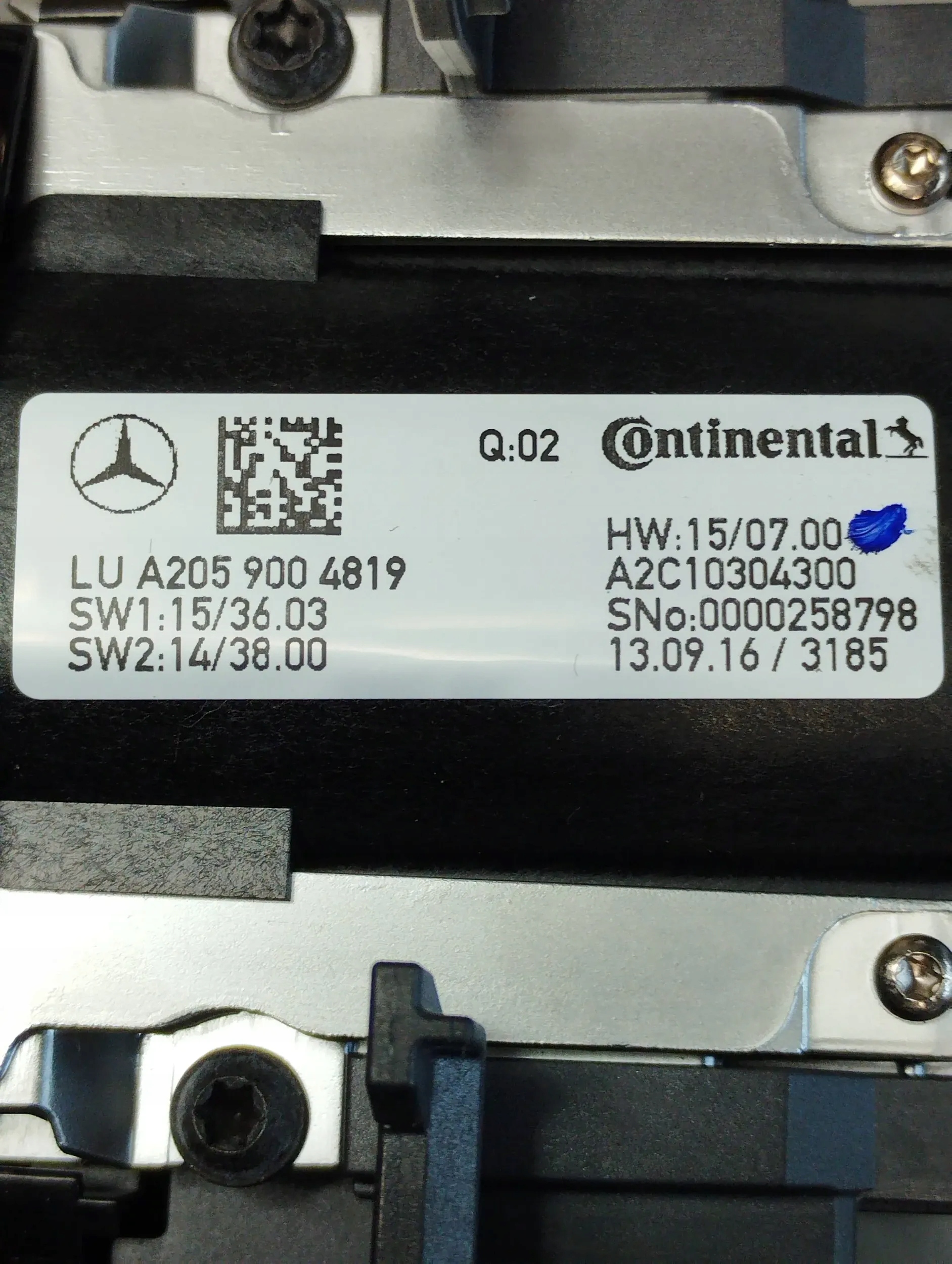 Mercedes-Benz GLC X253 PANEL KONTROLER A2059004819