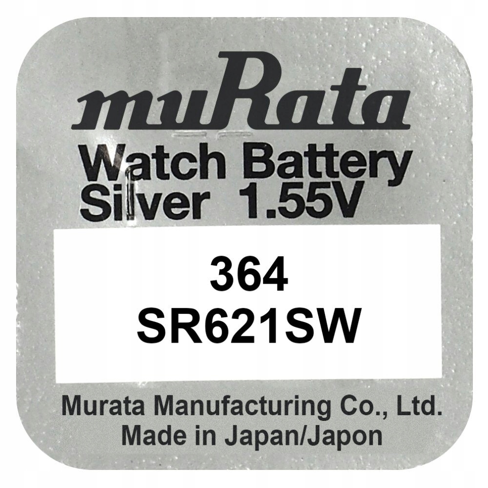 

Bateria srebrowa Murata 364 Sr 621 Sw jak Sony