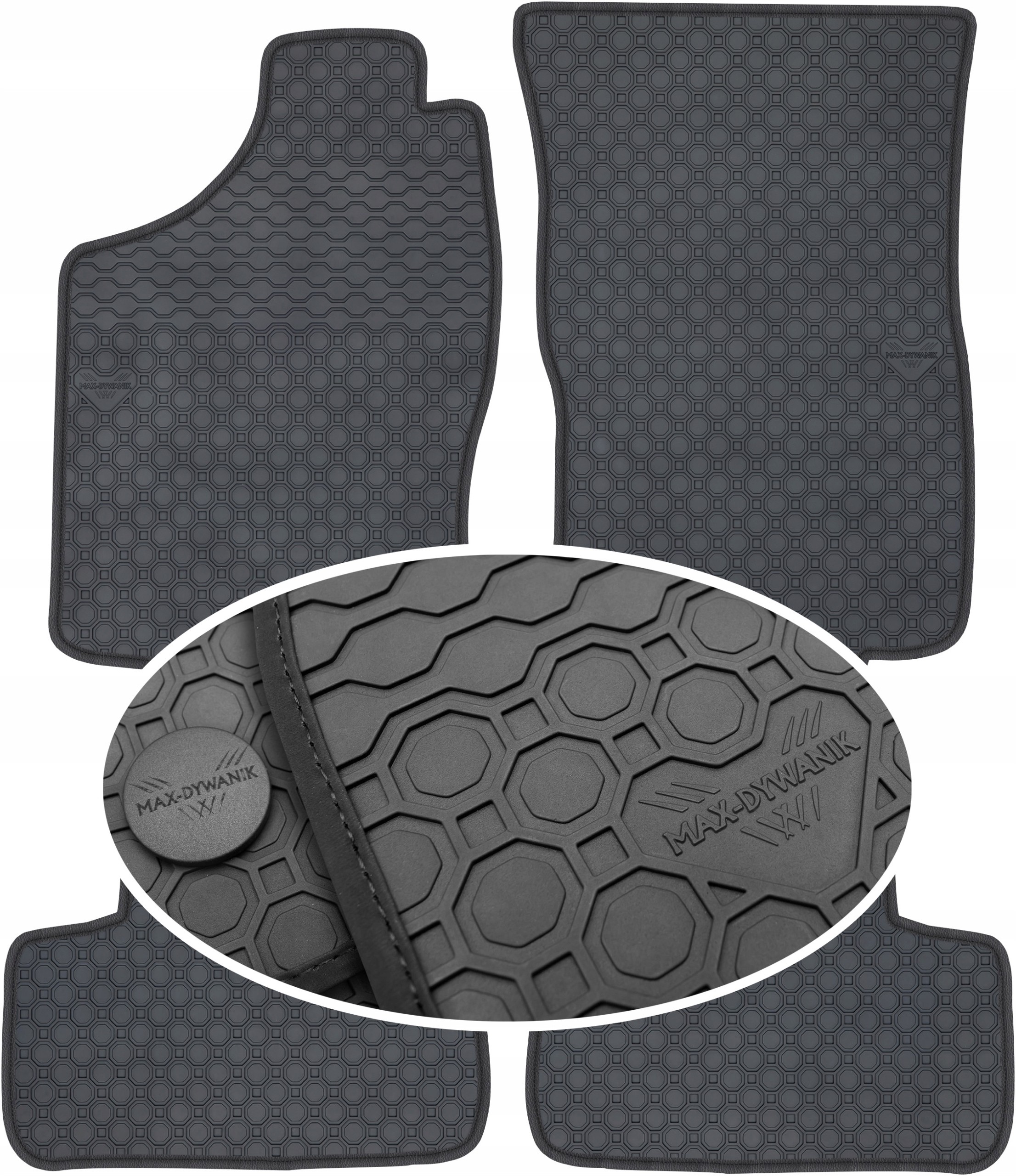 Opel Astra I F 1991-2002 Gumový koberec PrimeLiner čierny