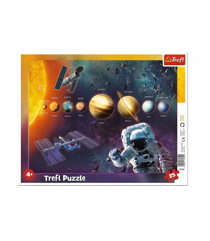 

Puzzle ramkowe Astronomia kosmos planety 25 el.