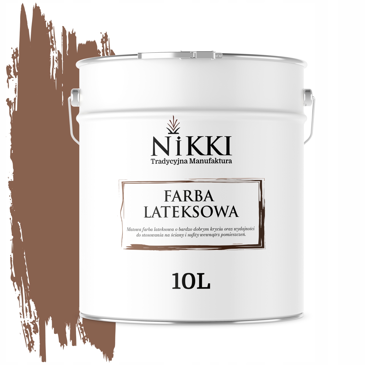 Latexová Farba Na Stenu, Farba Čokoládová, H4515 10L, Hlboká Matná Na Steny