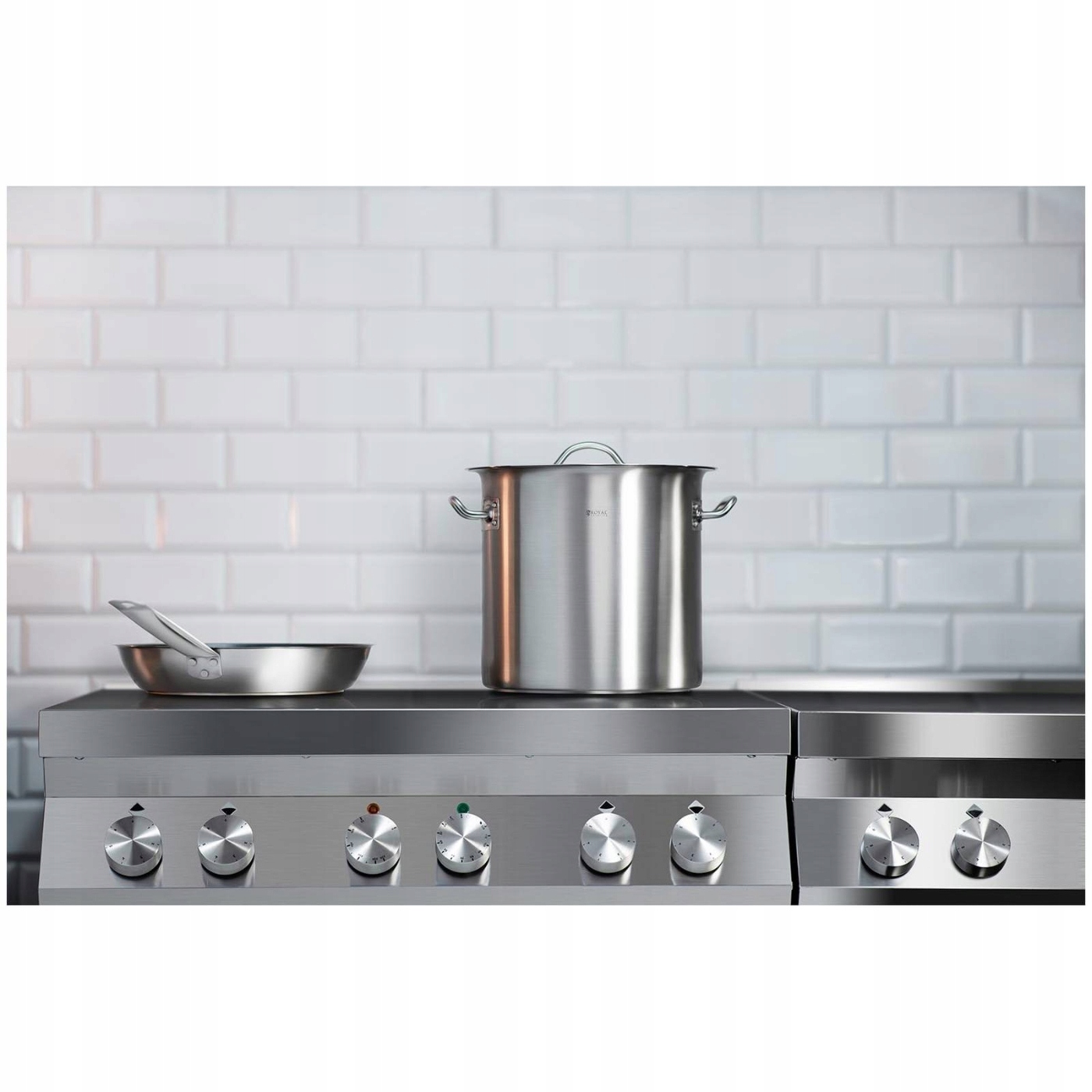 GARNEK ZE STALI NIERDZEWNEJ - 12L - POKRYWKA Marka Royal Catering