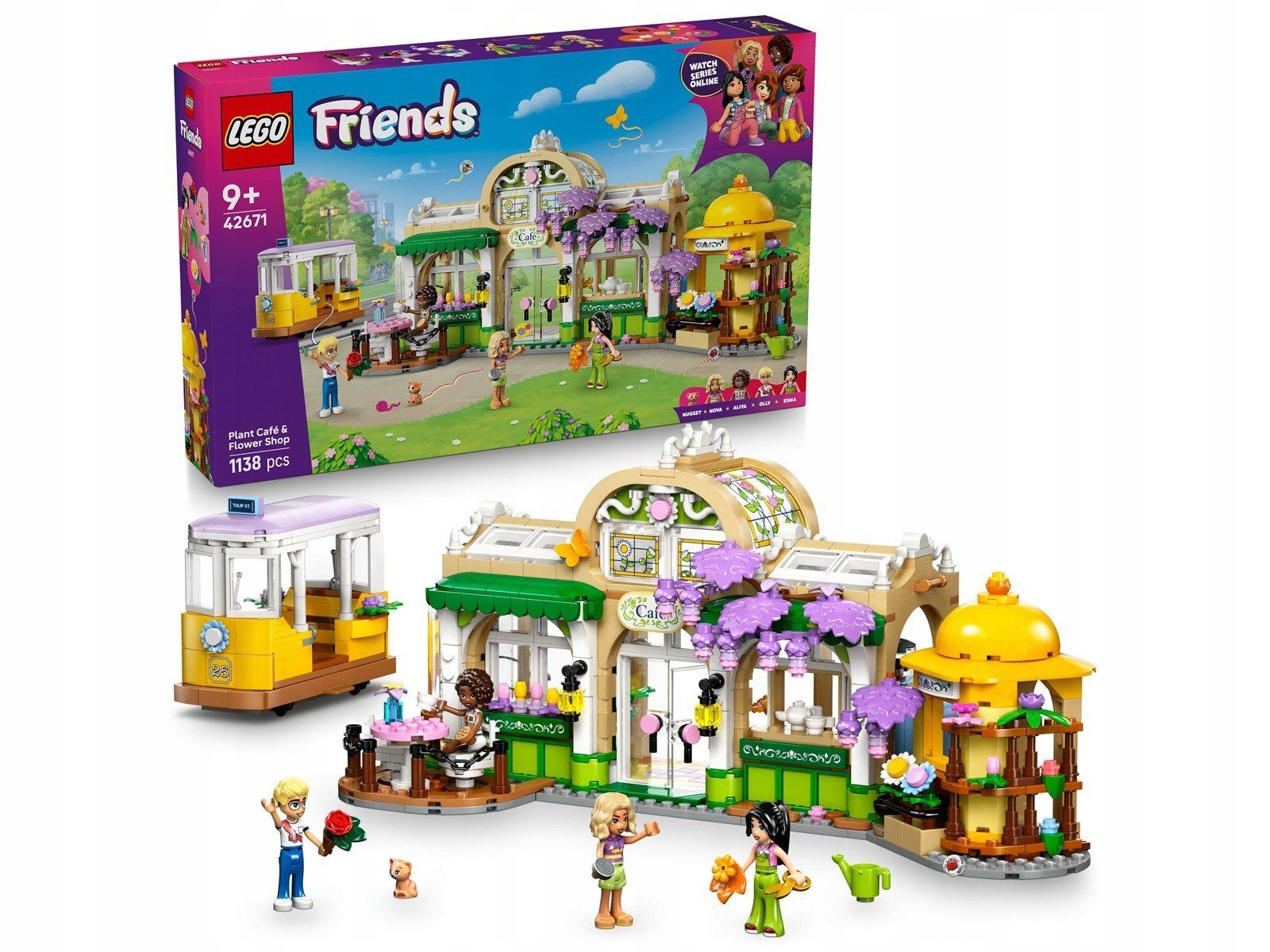 stavebnice Lego Friends 42671 Zelená kavárna a květinářství