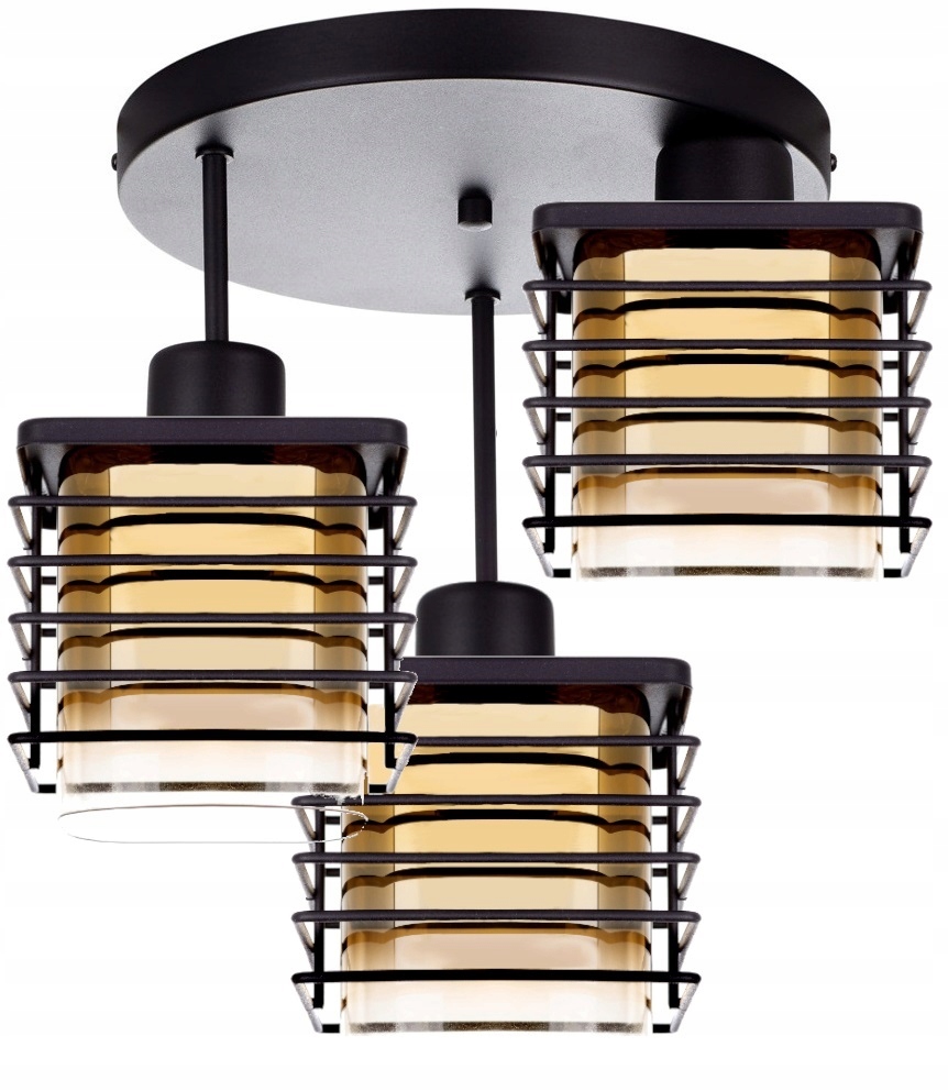 

Nowoczesna Szklana Lampa Wisząca Sufitowa Led Loft