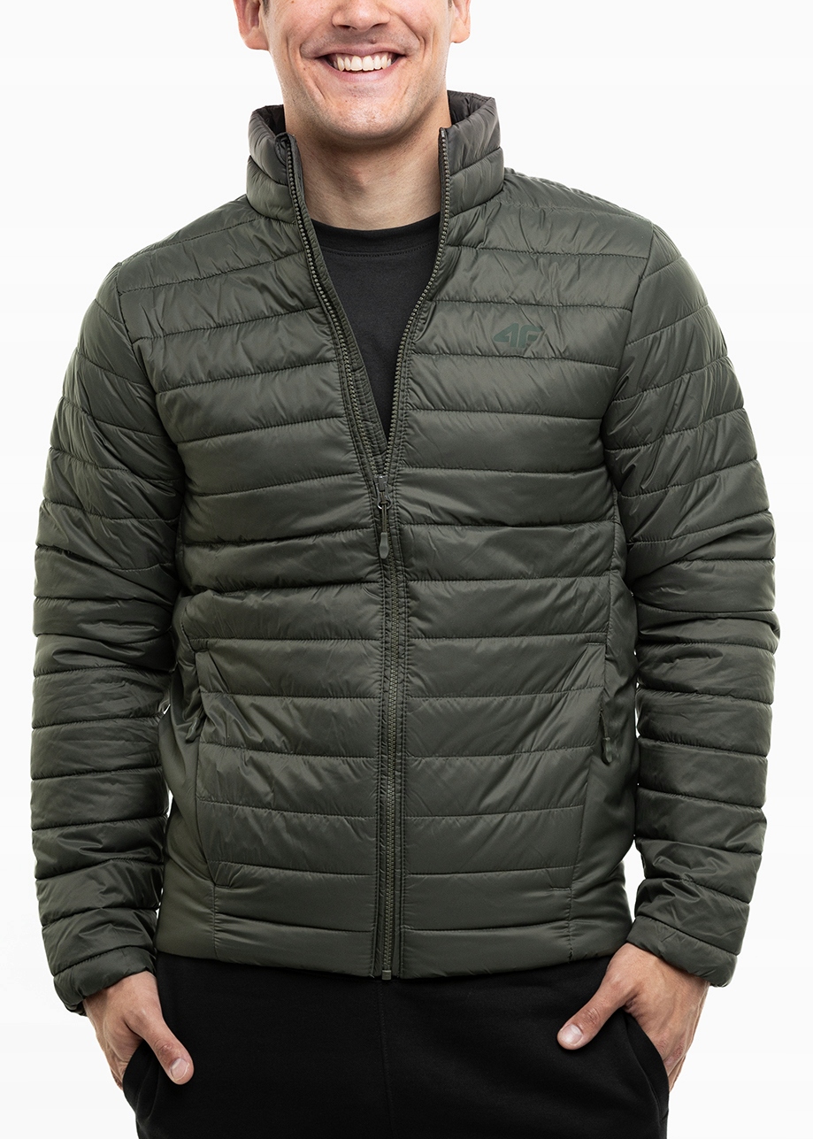 4F pánská přechodová prošívaná lehká a pohodlná bunda vel S