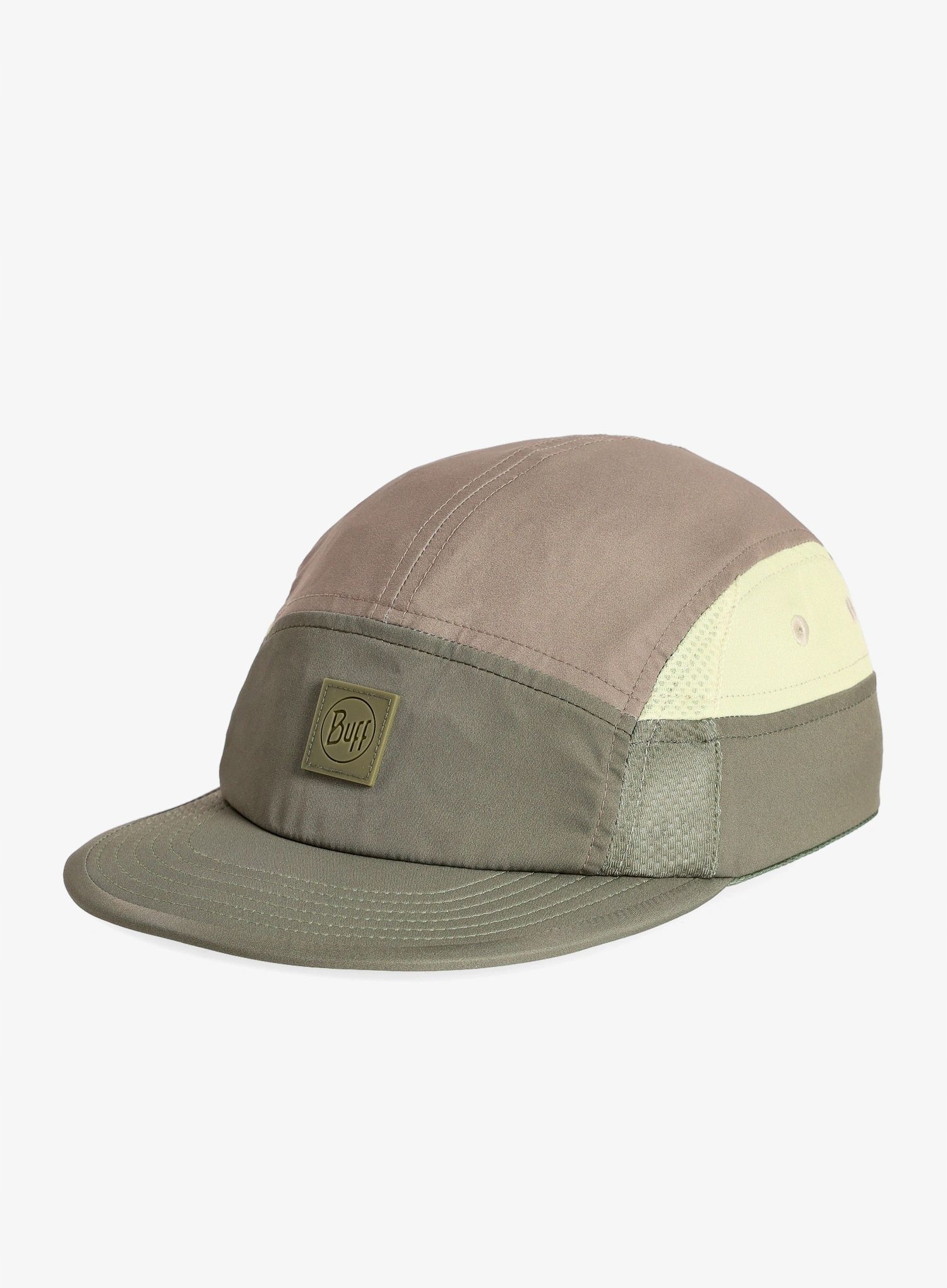 Čepice na běhání Buff 5 Panel Go Cap domus khaki L-XL