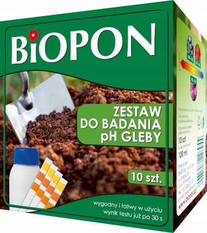 

Kwasomierz Zestaw do Badania Ph Gleby Biopon