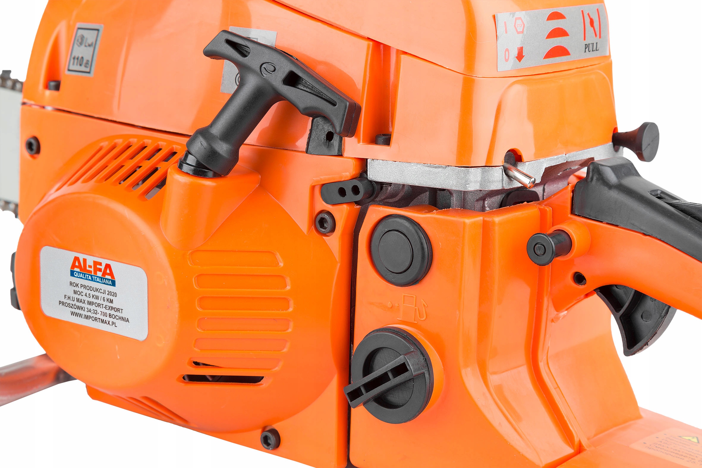 PIŁA SPALINOWA MOTOROWA PILARKA ŁAŃCUCHOWA DO DREWNA MOC PROWADNICA ZESTAW EAN (GTIN) 5901122700753