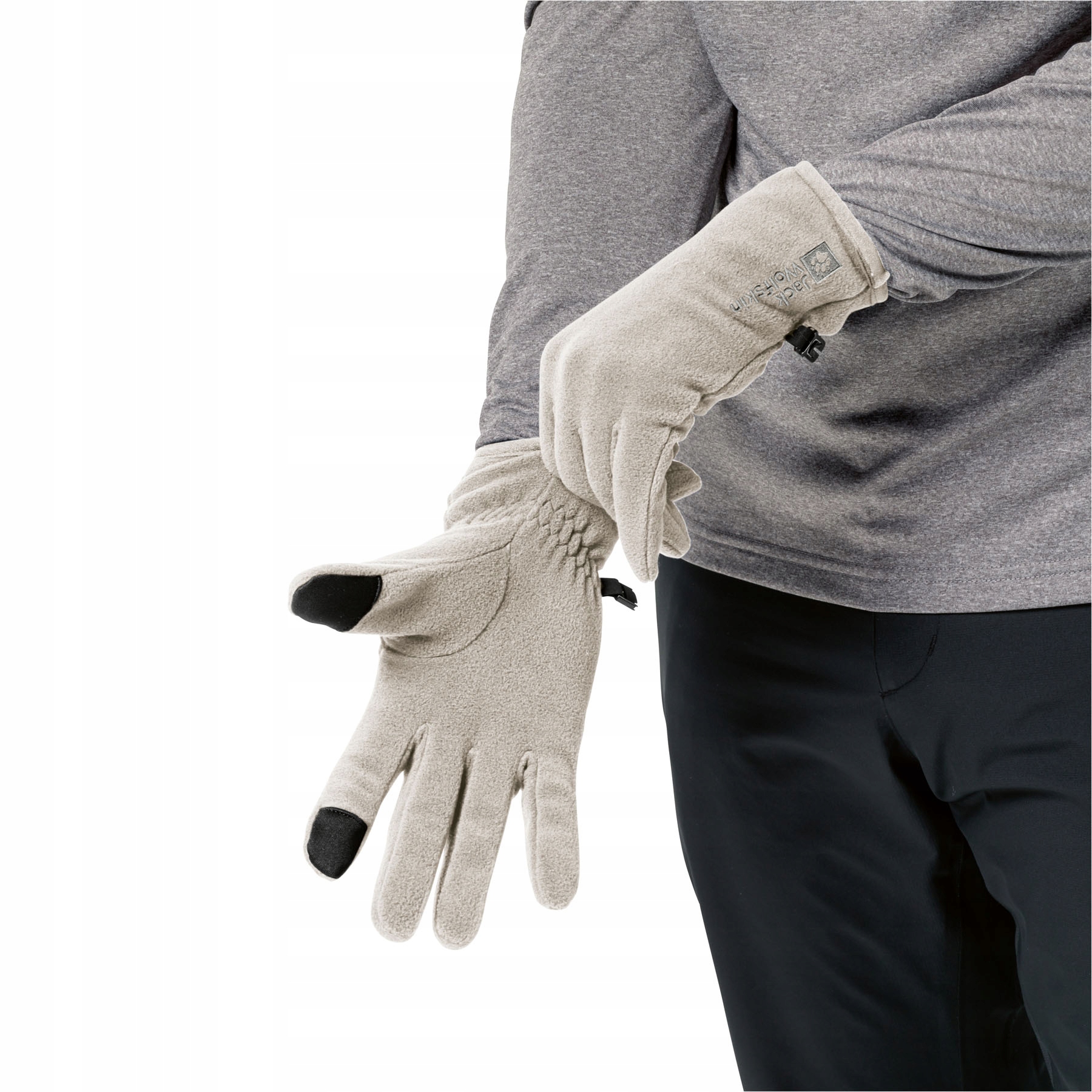 Rękawice polarowe Jack Wolfskin REAL STUFF rękawiczki ciepłe lekkie XL Marka Jack Wolfskin
