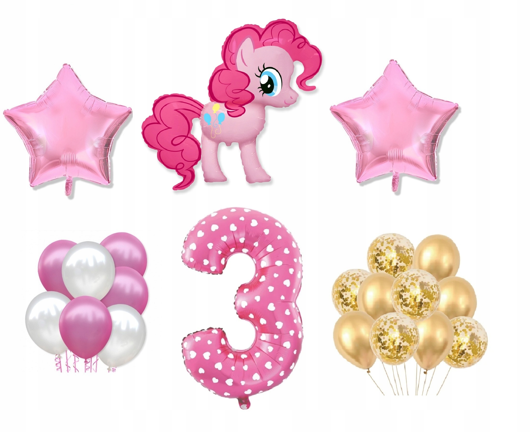 

Mini Zestaw My Little Pony 3 Urodziny Balony Kucyk