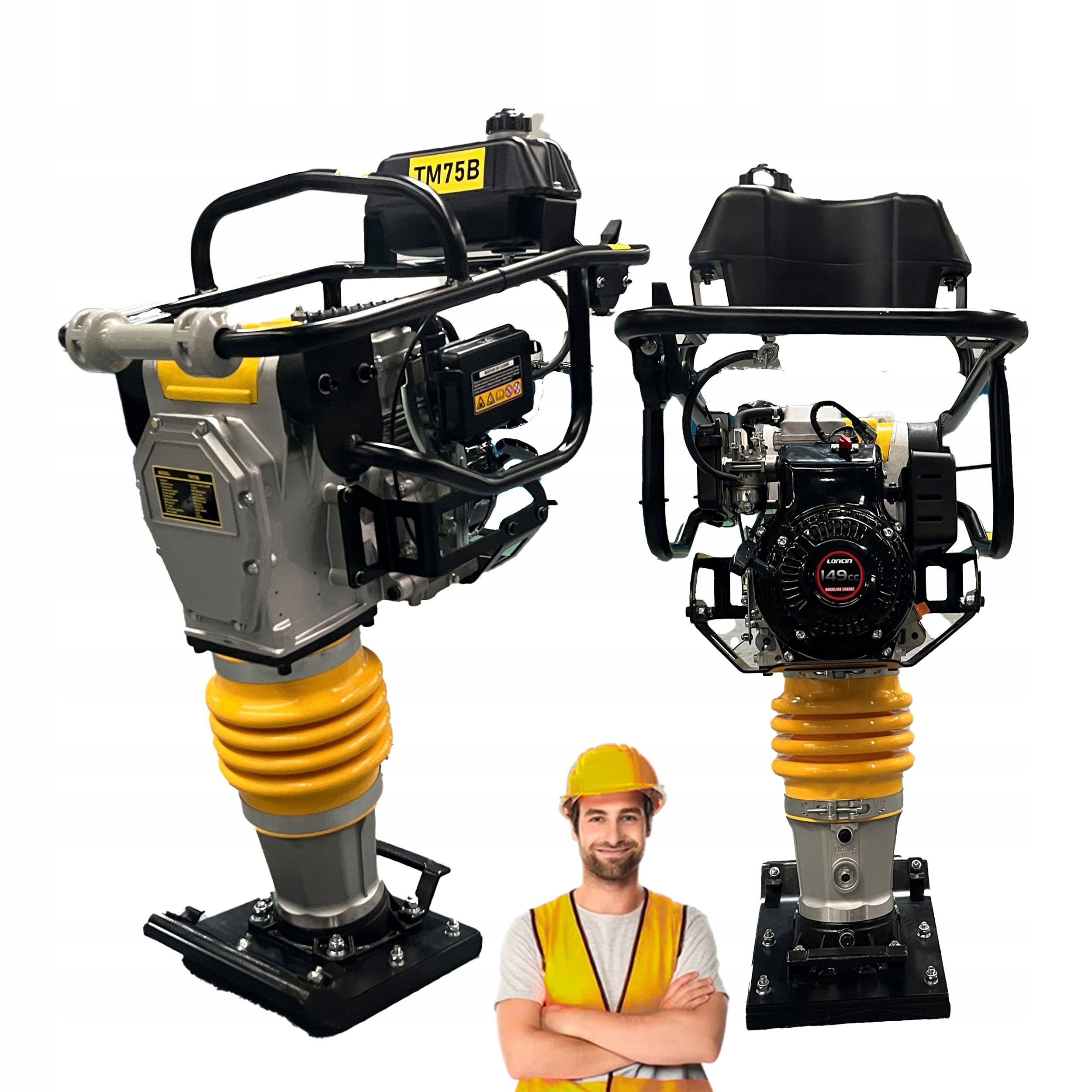 Zhutňovač Skokanů Vibrační Noha Pěchovadlo Loncin 80 Kg