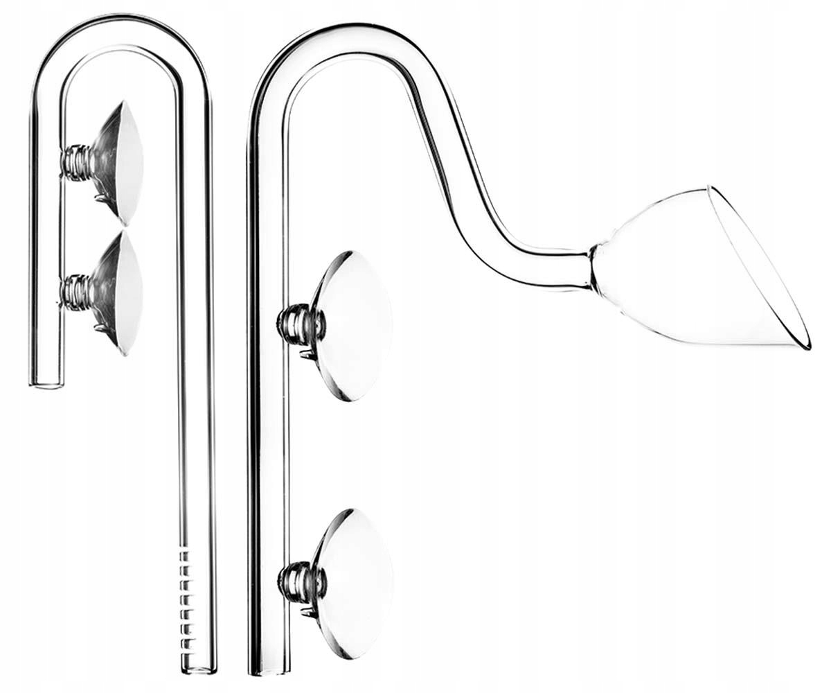 Levně Skleněný Vývod A Přívod Vody Do Akvária, Trubka, Sada Filtru 9/12