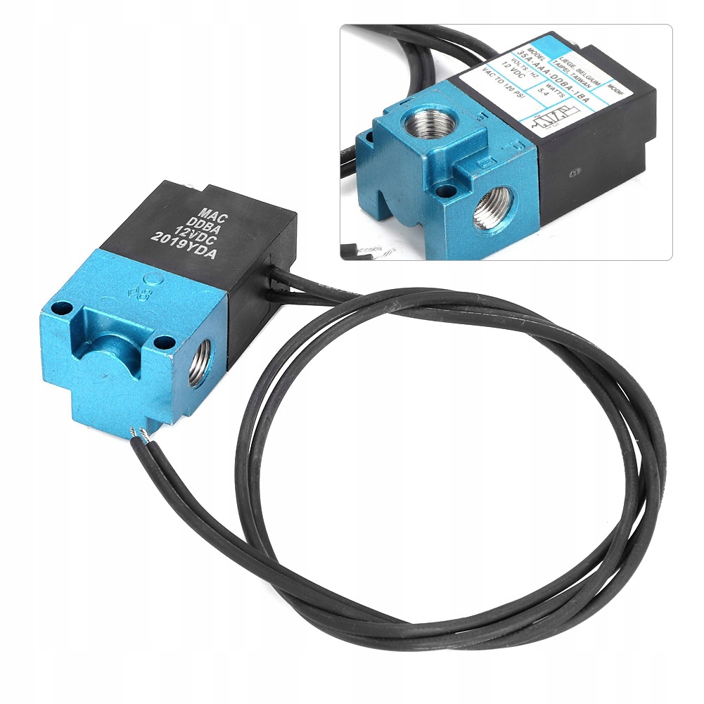 ZAWÓR ELEKTROMAGNETYCZNY DC12V 5.4W 35A-AAA-DDBA