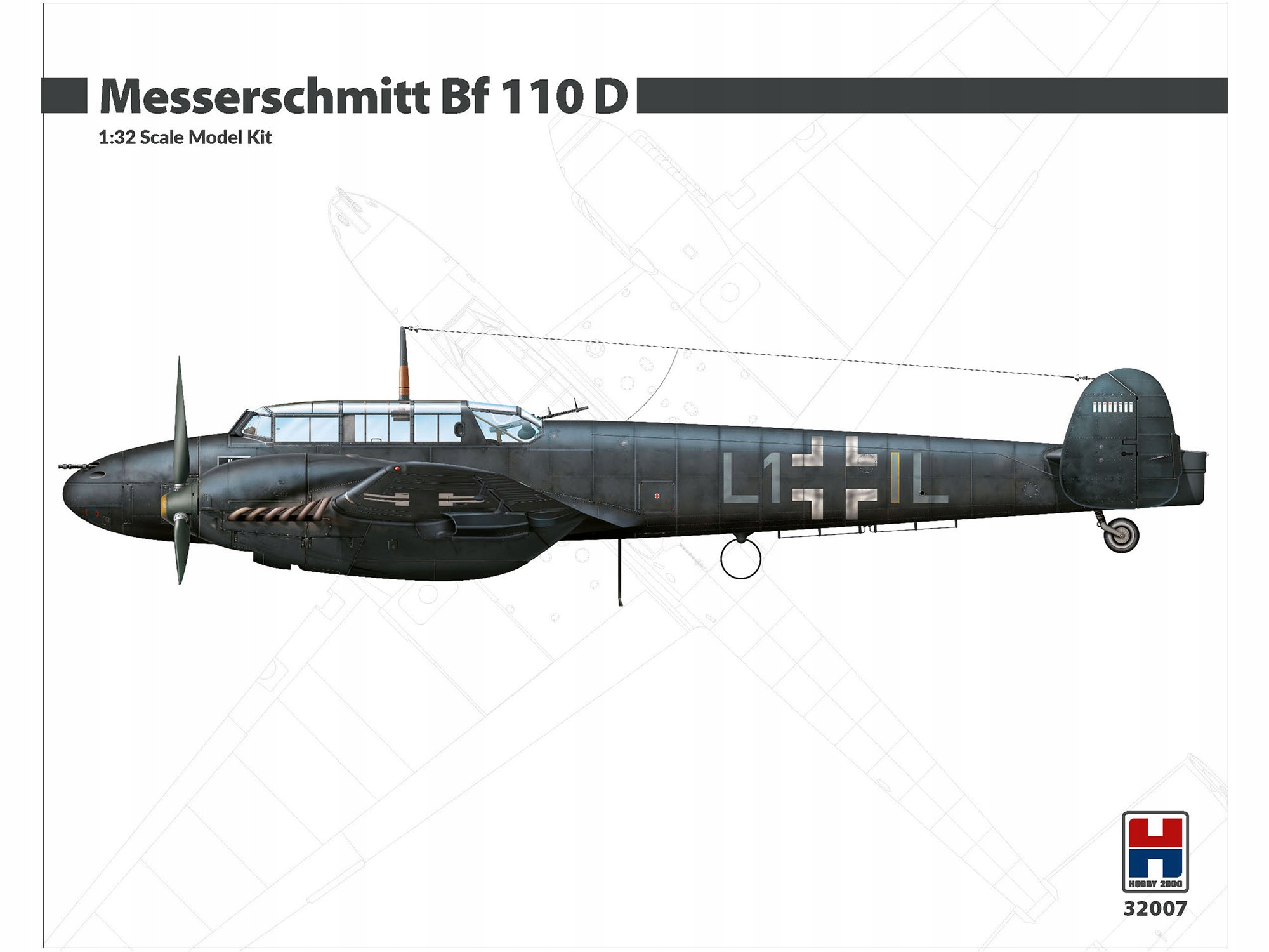 Letadlo Messerschmitt Bf110 D 32007 Hobby 2000