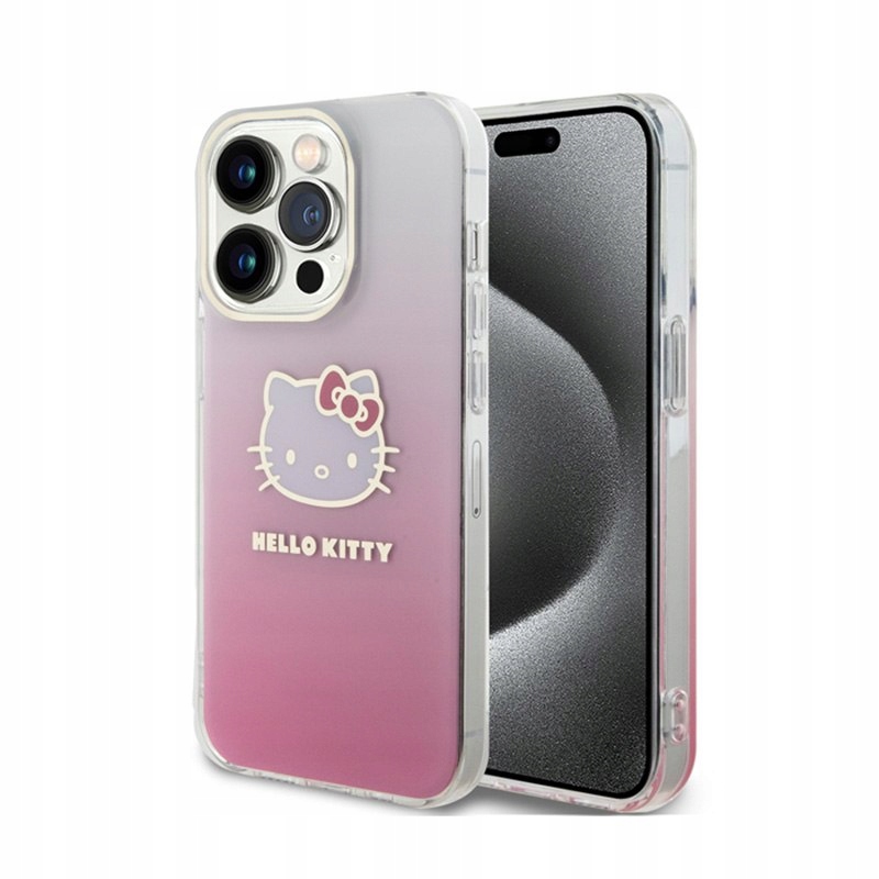 Hello Kitty IML Gradient Electrop Kitty Head Etui iPhone 13 Pro Max (różo